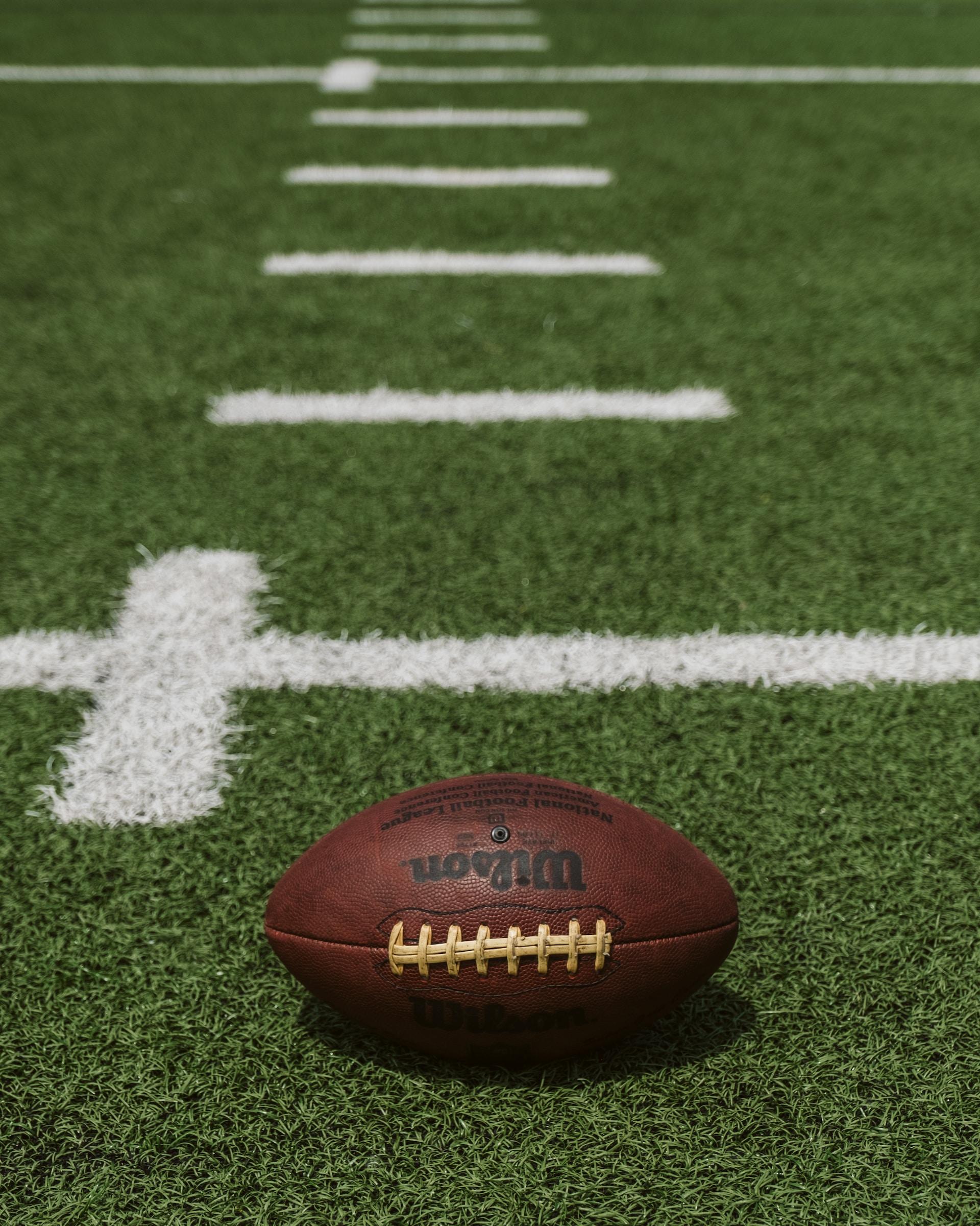 Football on the field