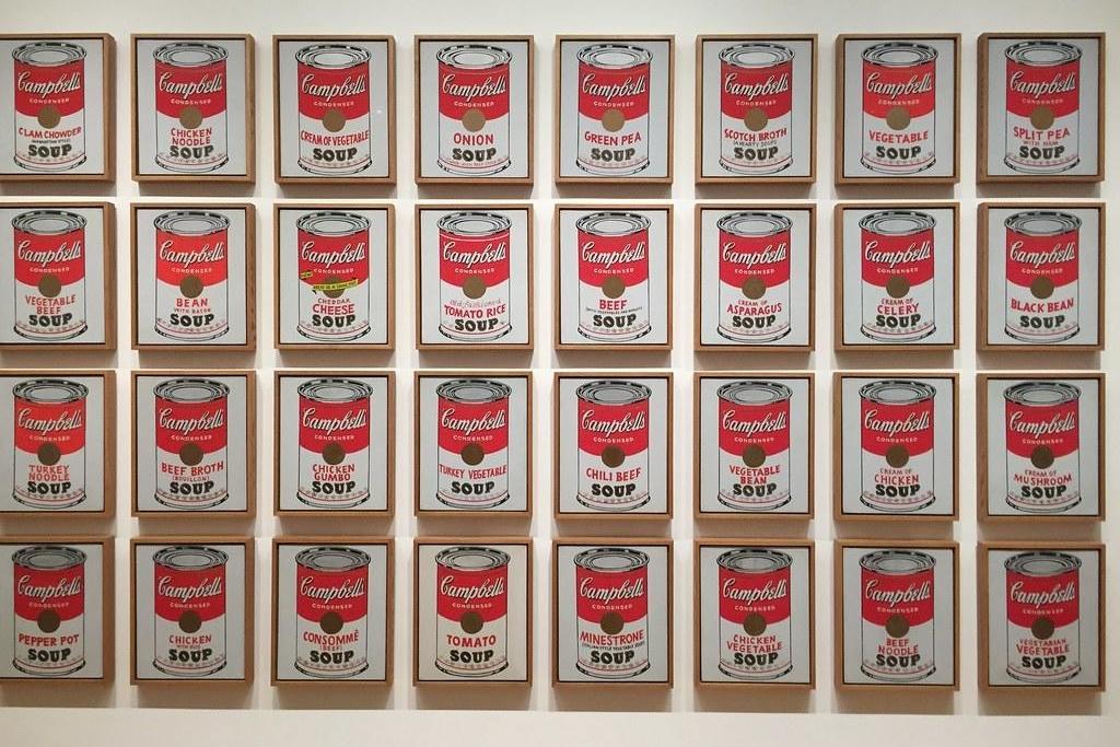Paintings of Campbell's soup