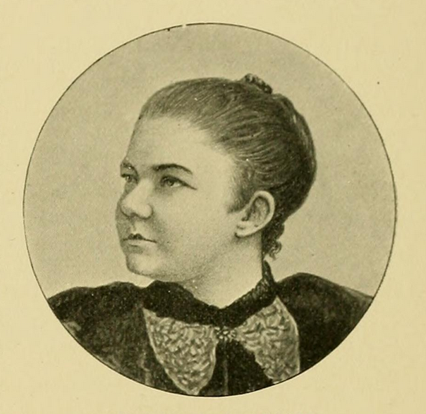 A portrait of Amy Beach from an 1897 publication.