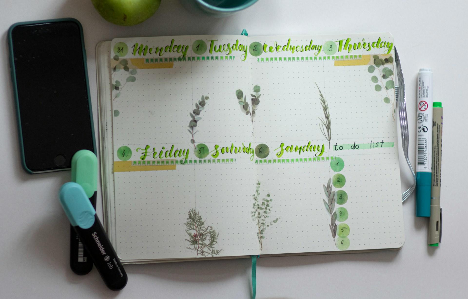 A weekly planer.