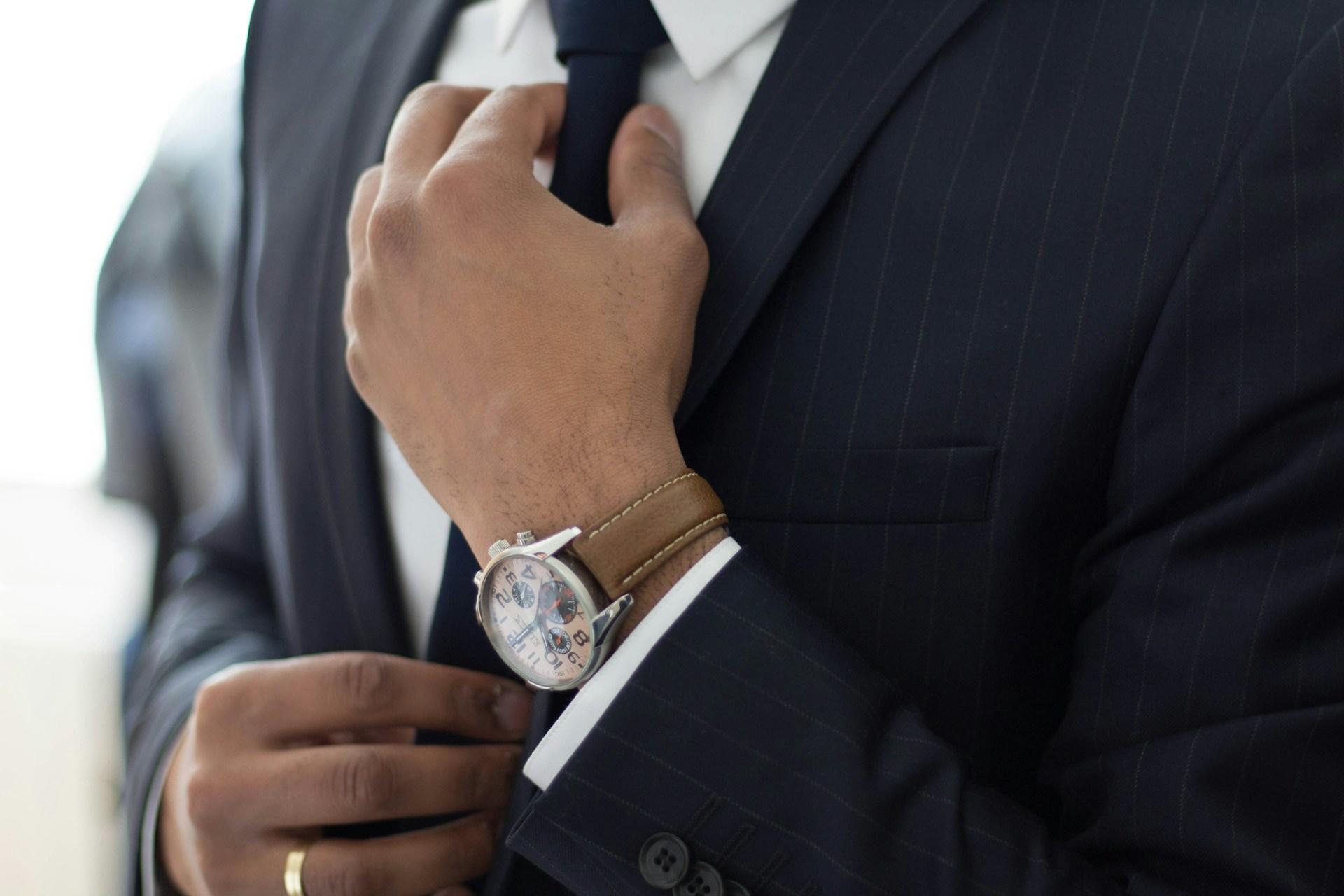 Business suit close up.