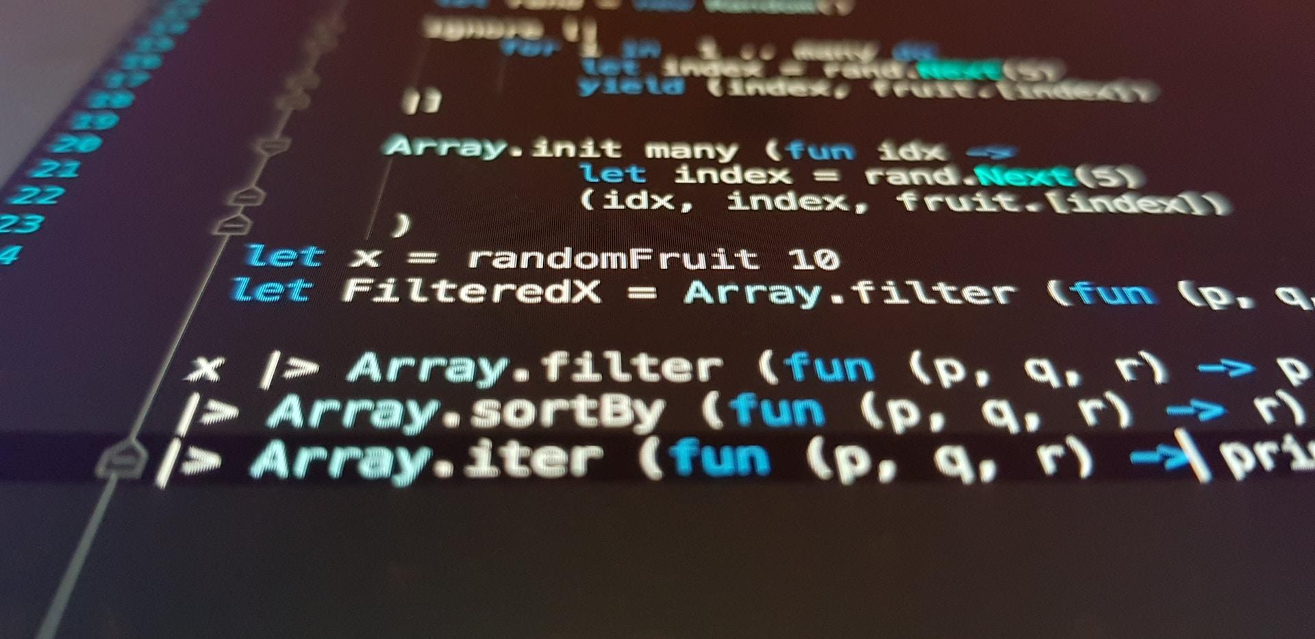 A close up of a computer screen displaying VBA code