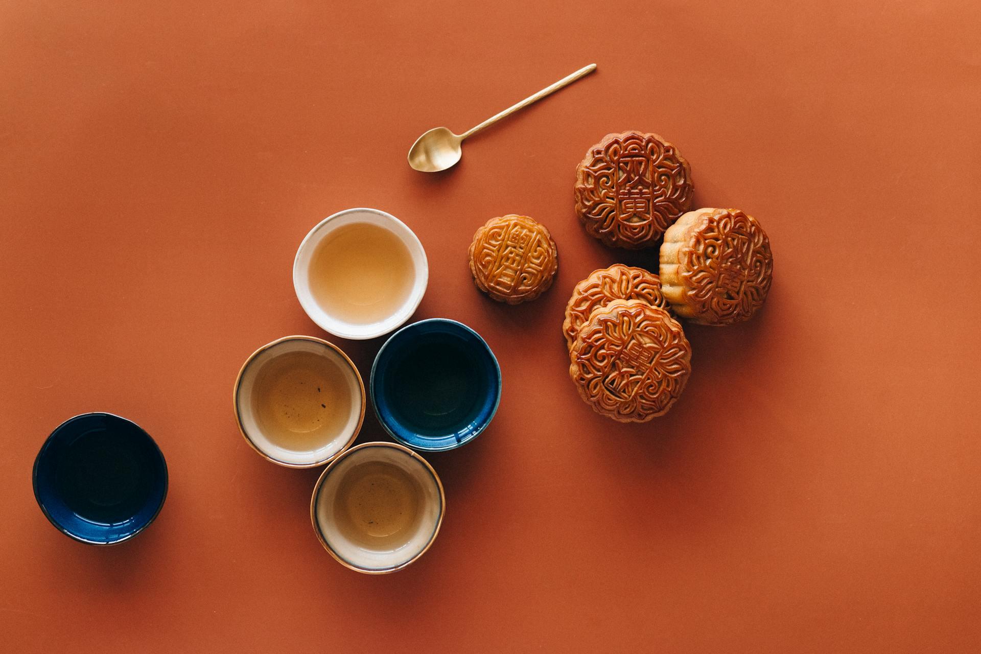 cakes and cups of tea
