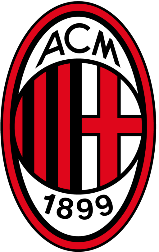 The logo of AC Milan