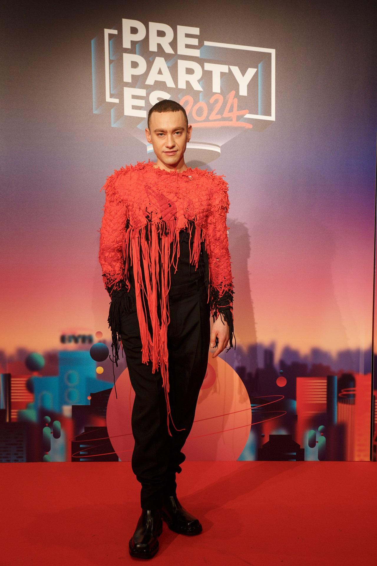 This year's UK Eurovision envoy on stage at the event's pre-party.