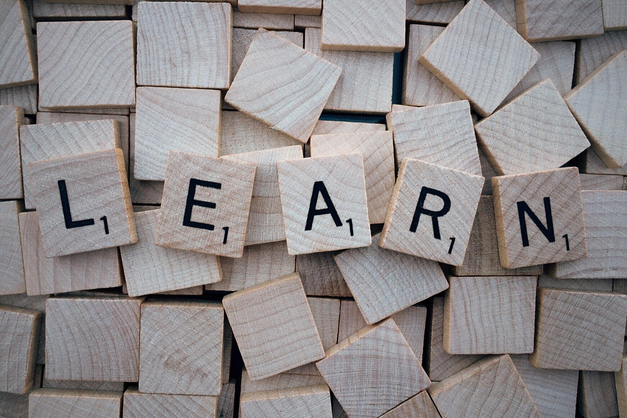 Letras vocabulario ingles