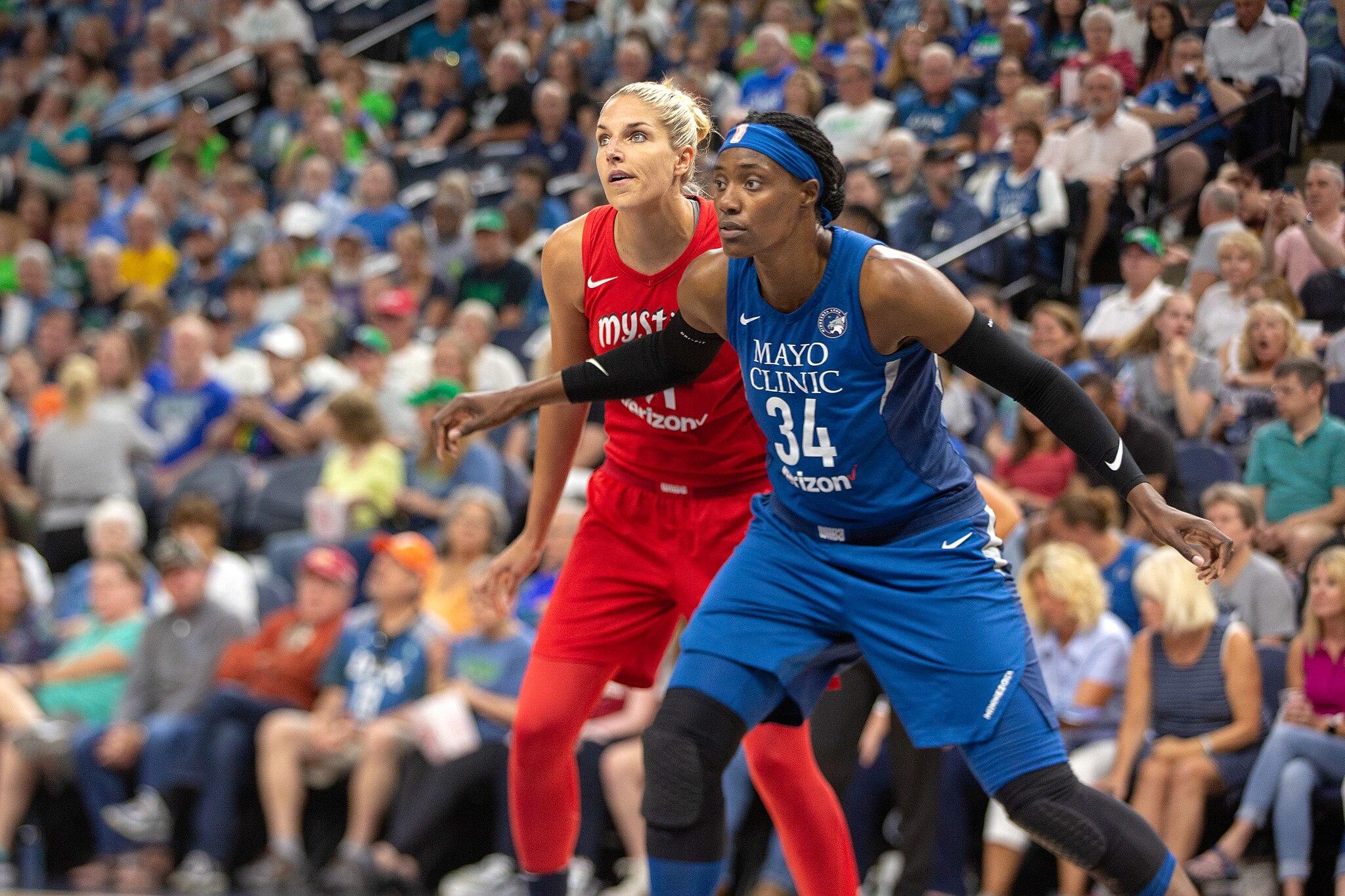 Sylvia Fowle during basketball game.