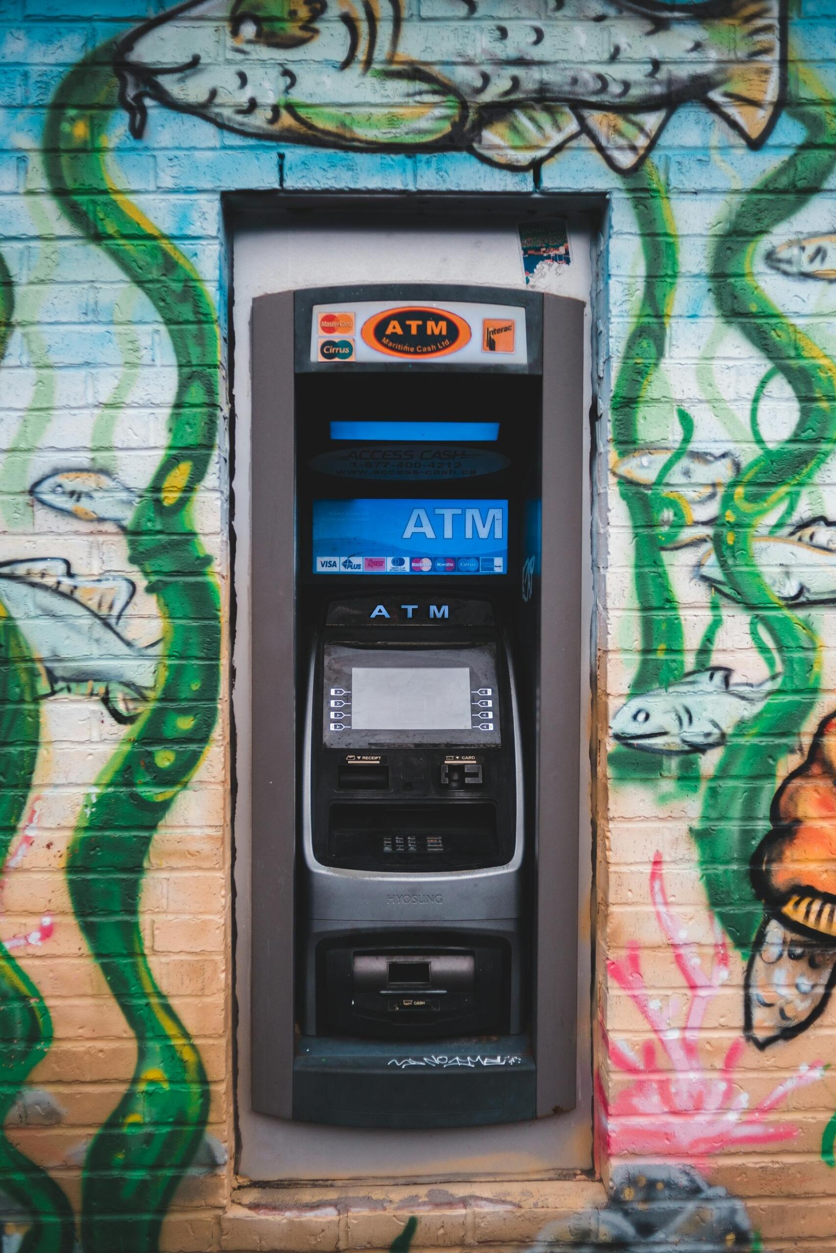 Cash Machine inserted on a Wall.