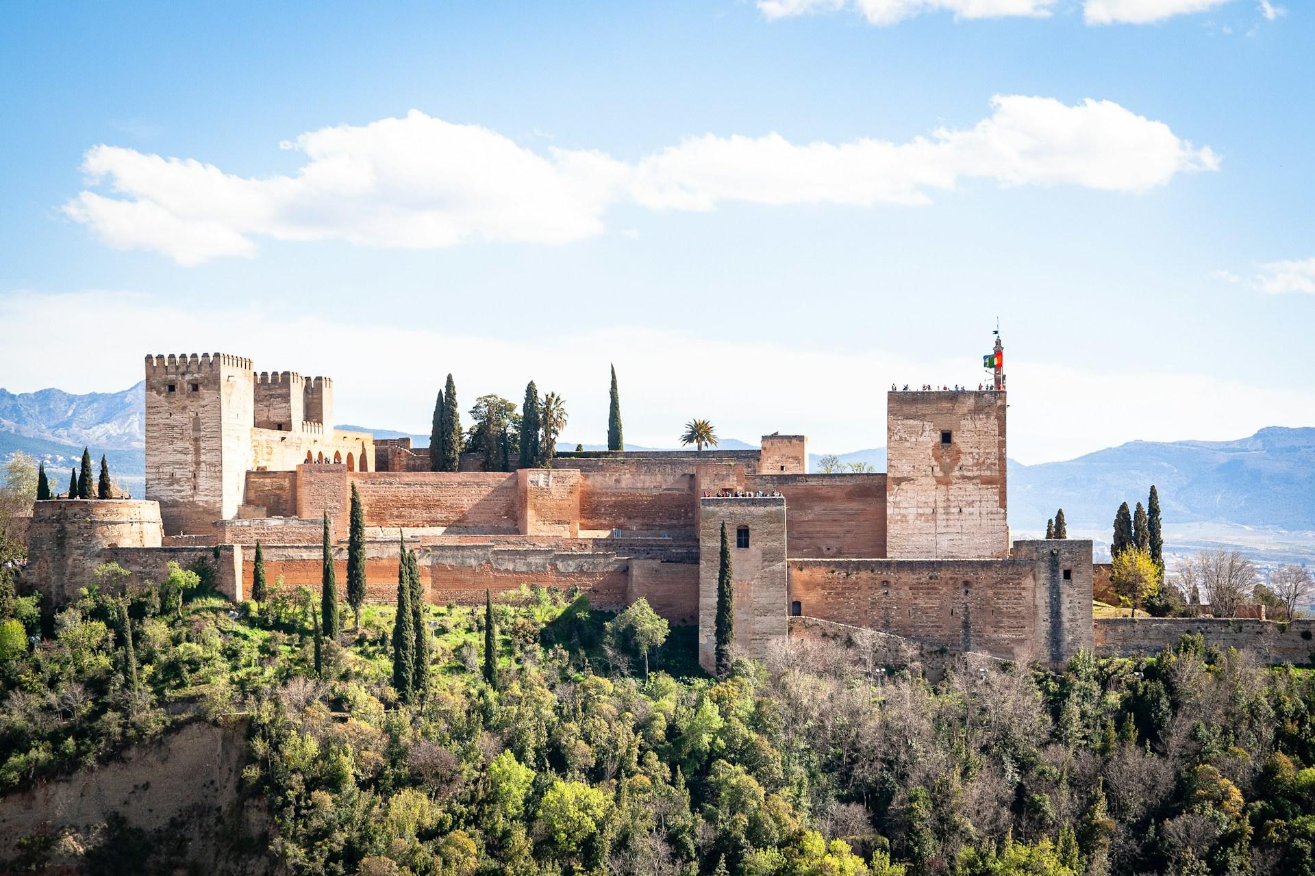 A view of the Alhambra in Spain.