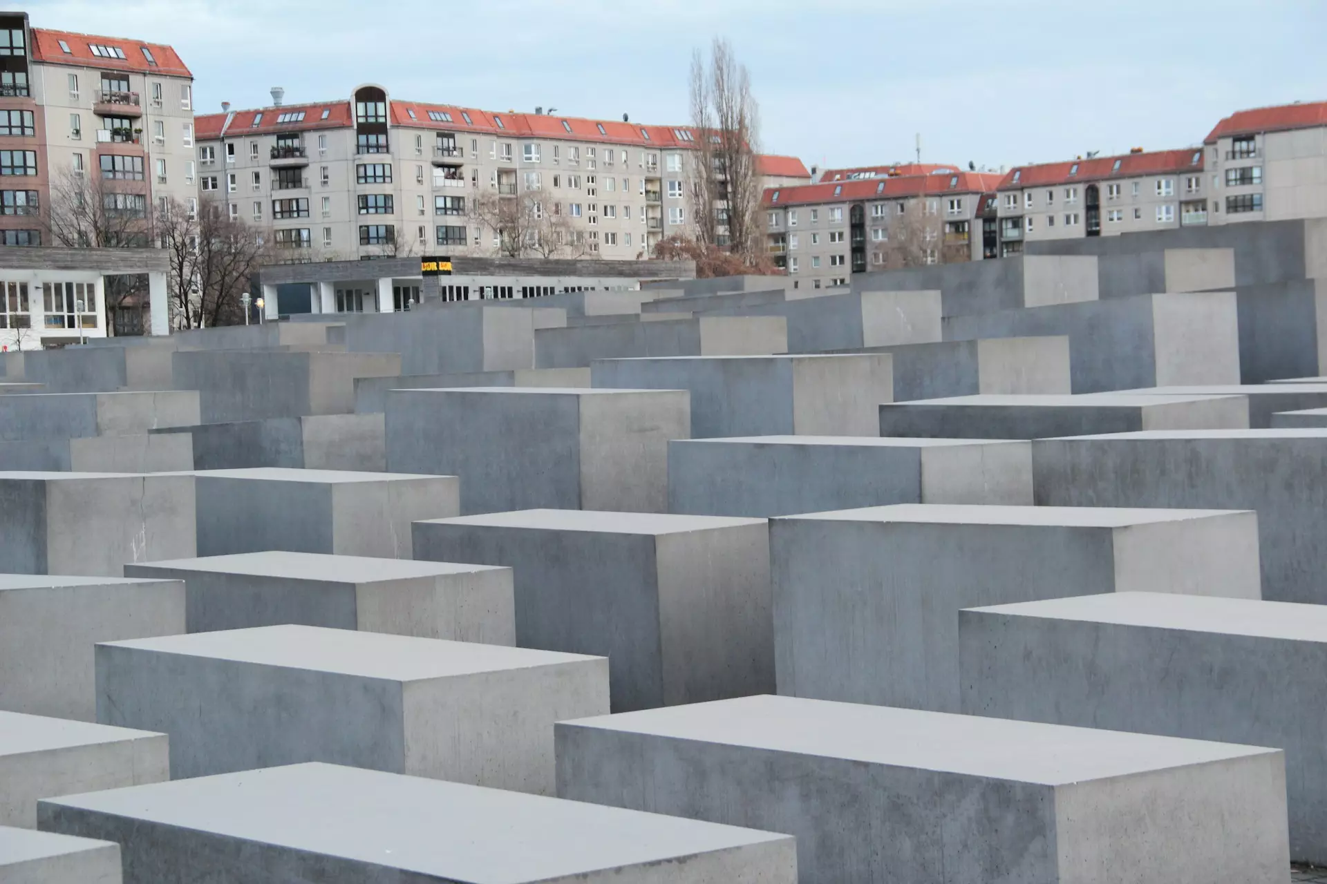 A view of the holocaust museum in Berlin, germany