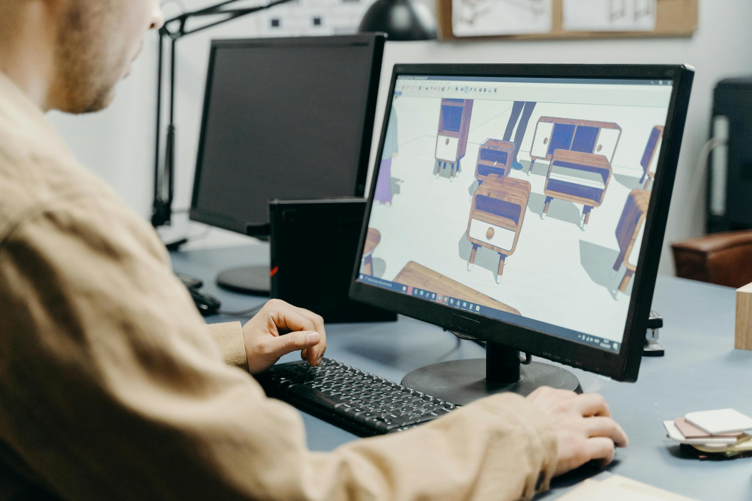 An AutoCAD professional getting started on a new project