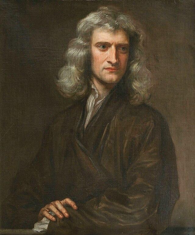 A portrait of the great Isaac Newton