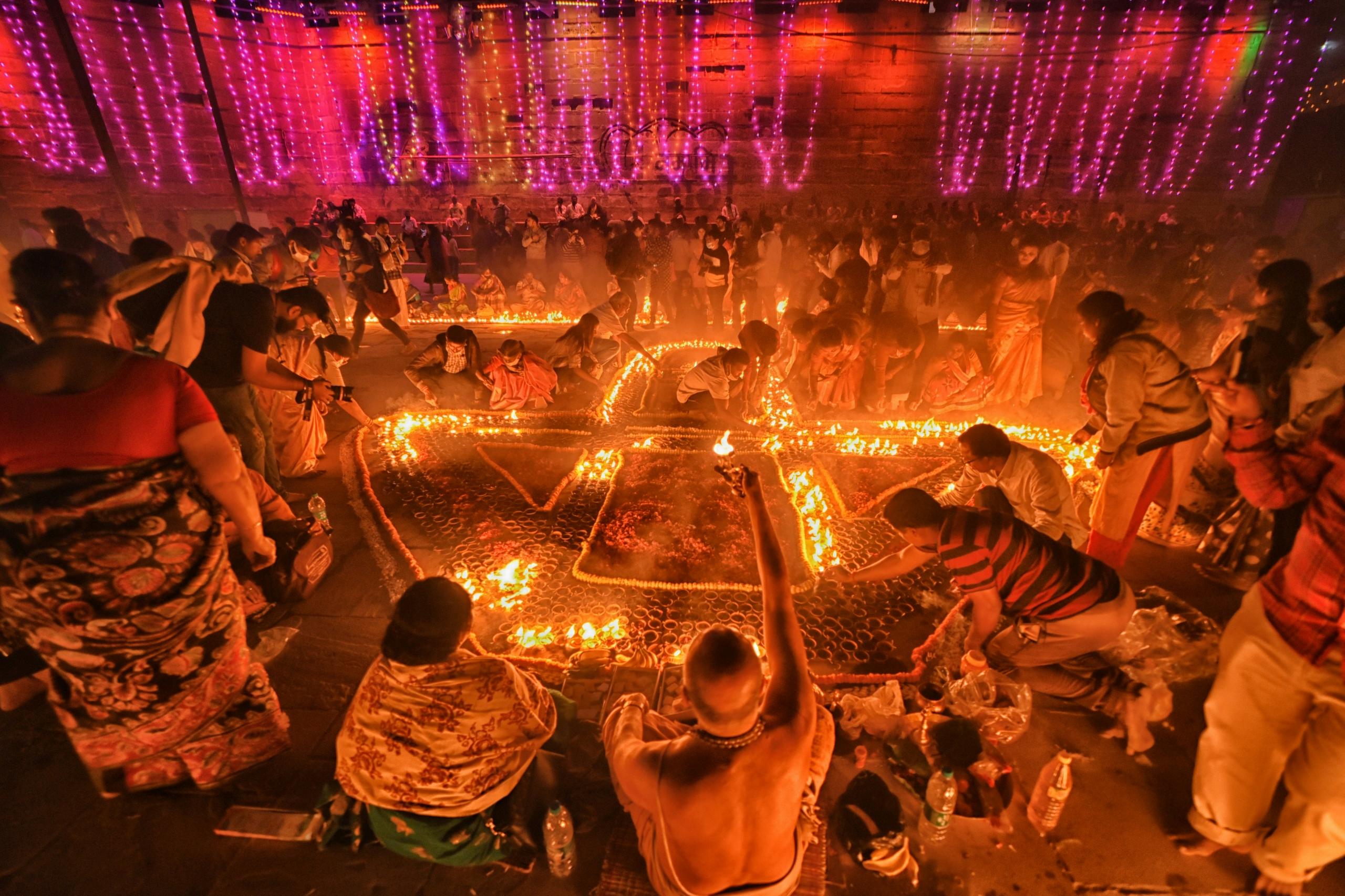 candle diwali celebratoin