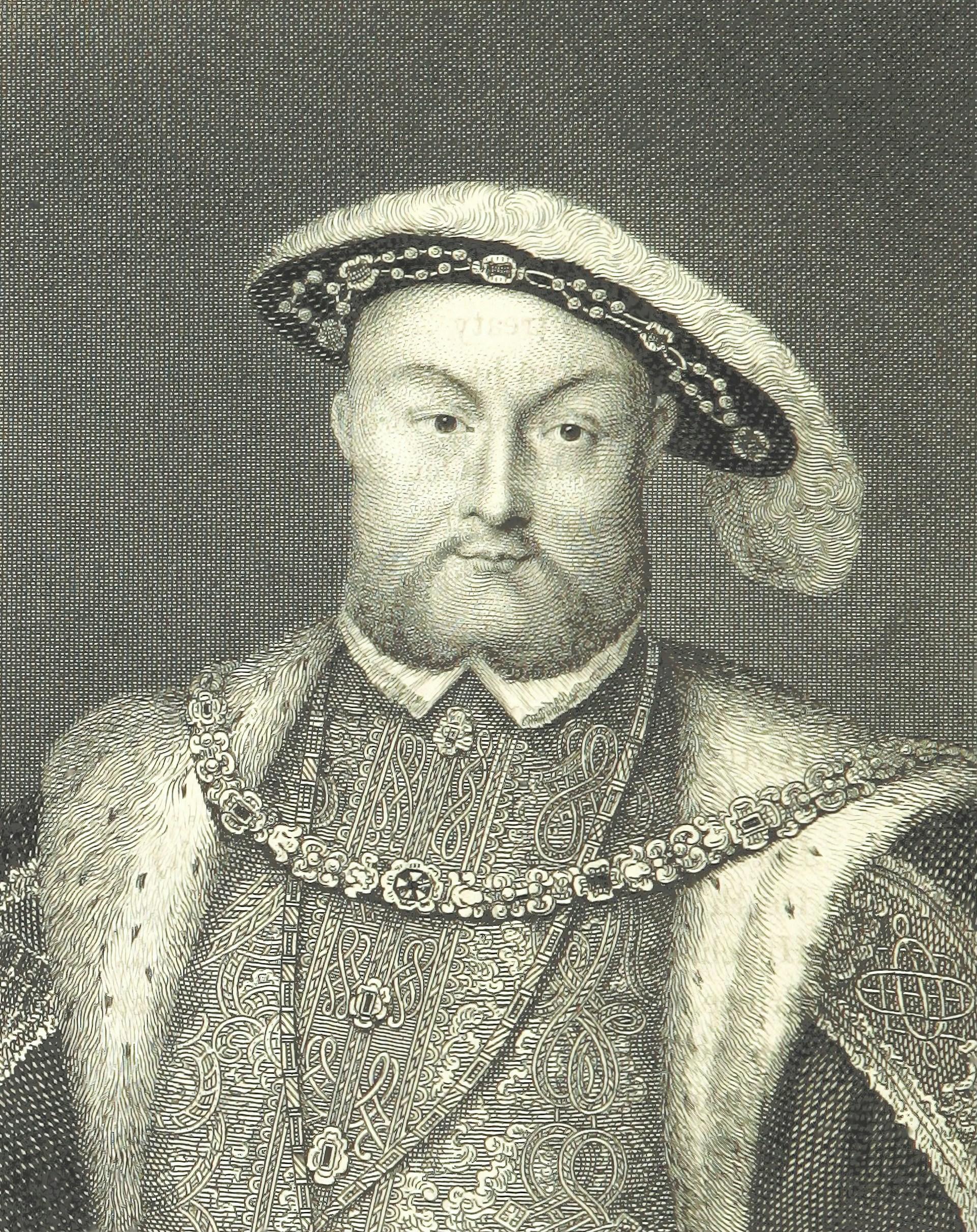 A pencil drawing of a man in royal garb. 