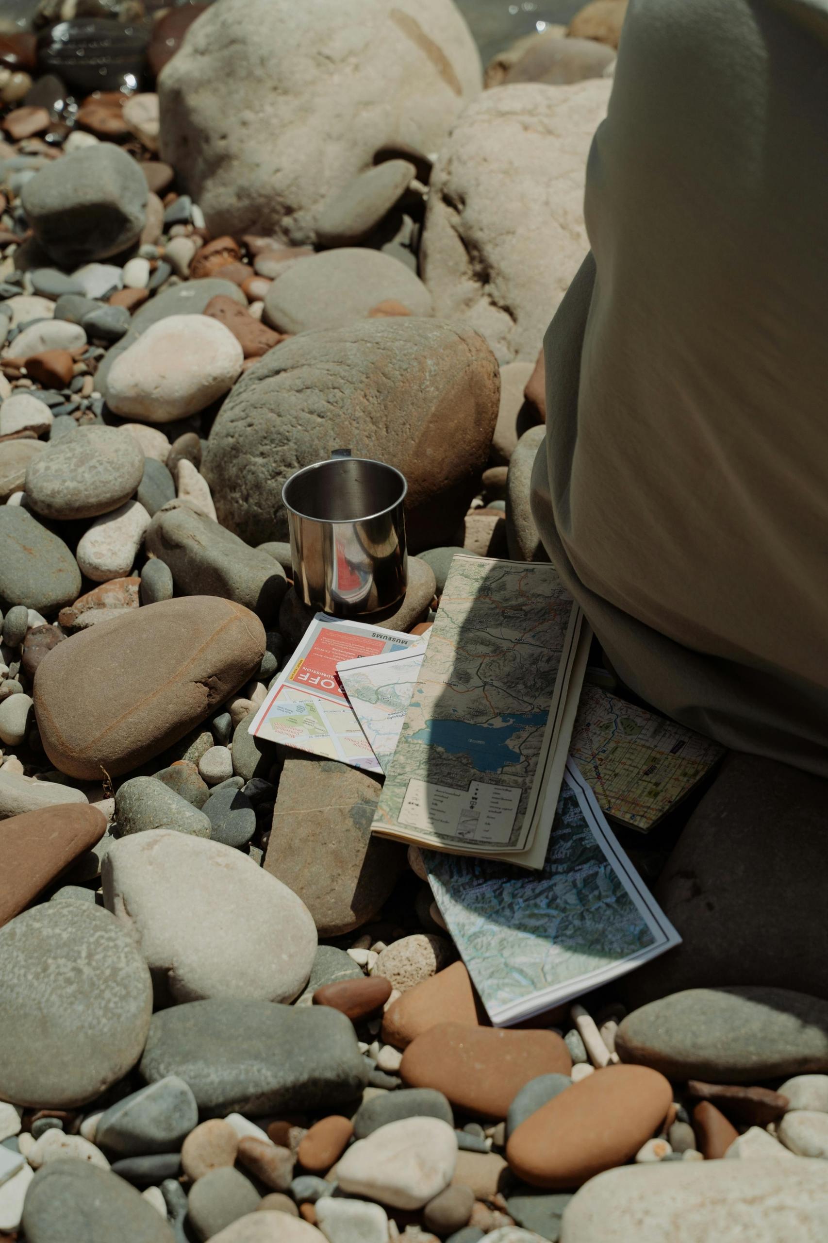 Different kinds of rock can be identified by various colours on a map