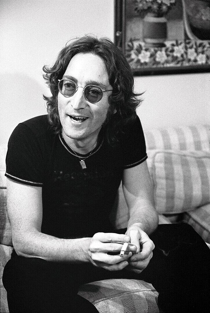 John Lennon being interviewed