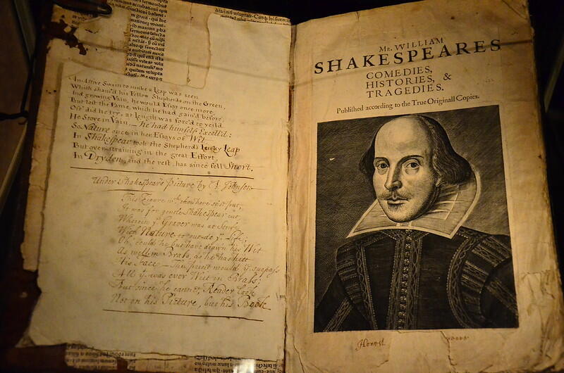Pages of William Shakespeare's first folio at the Bodlean Library, Oxford
