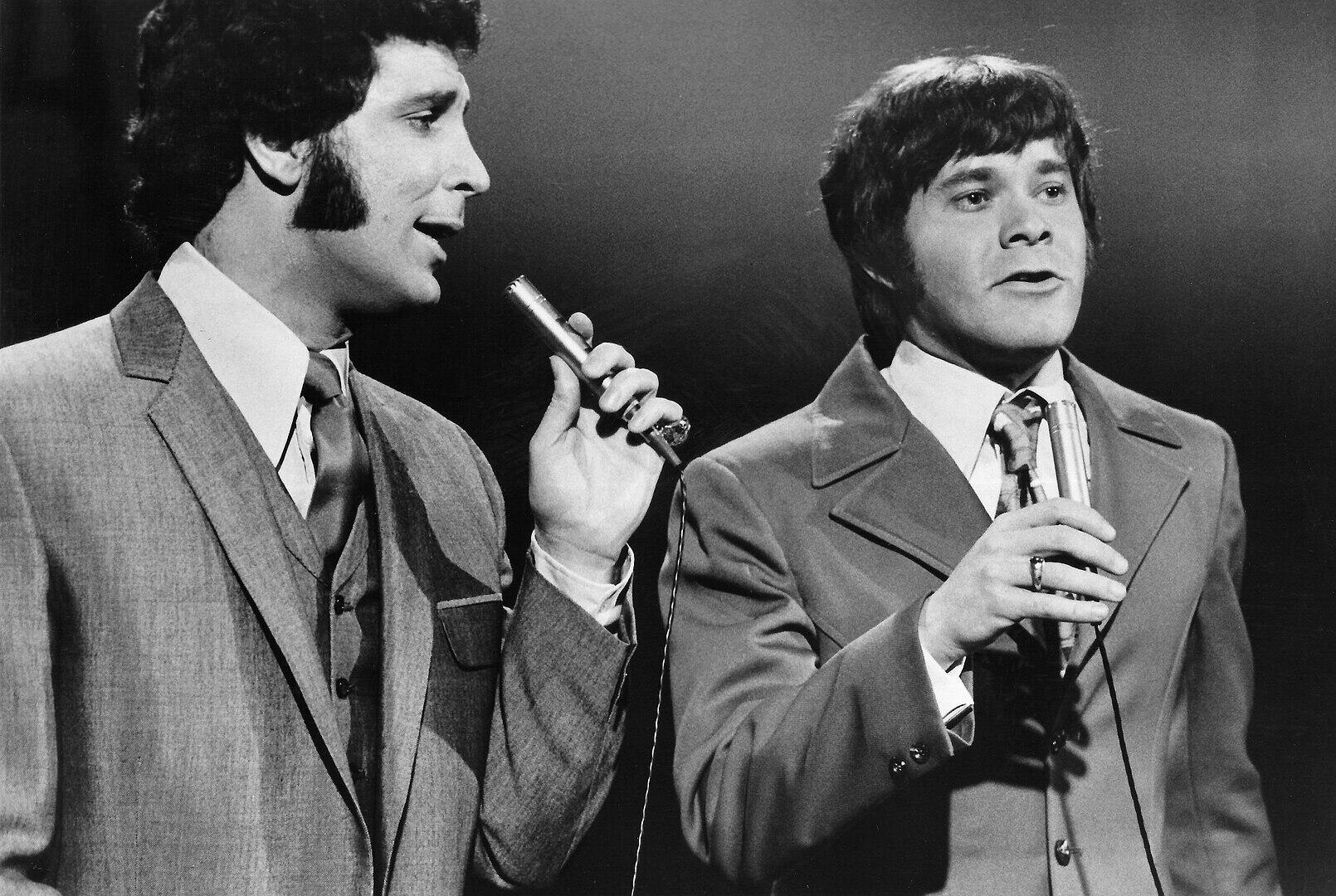 Tom Jones performs live in the 1960s.