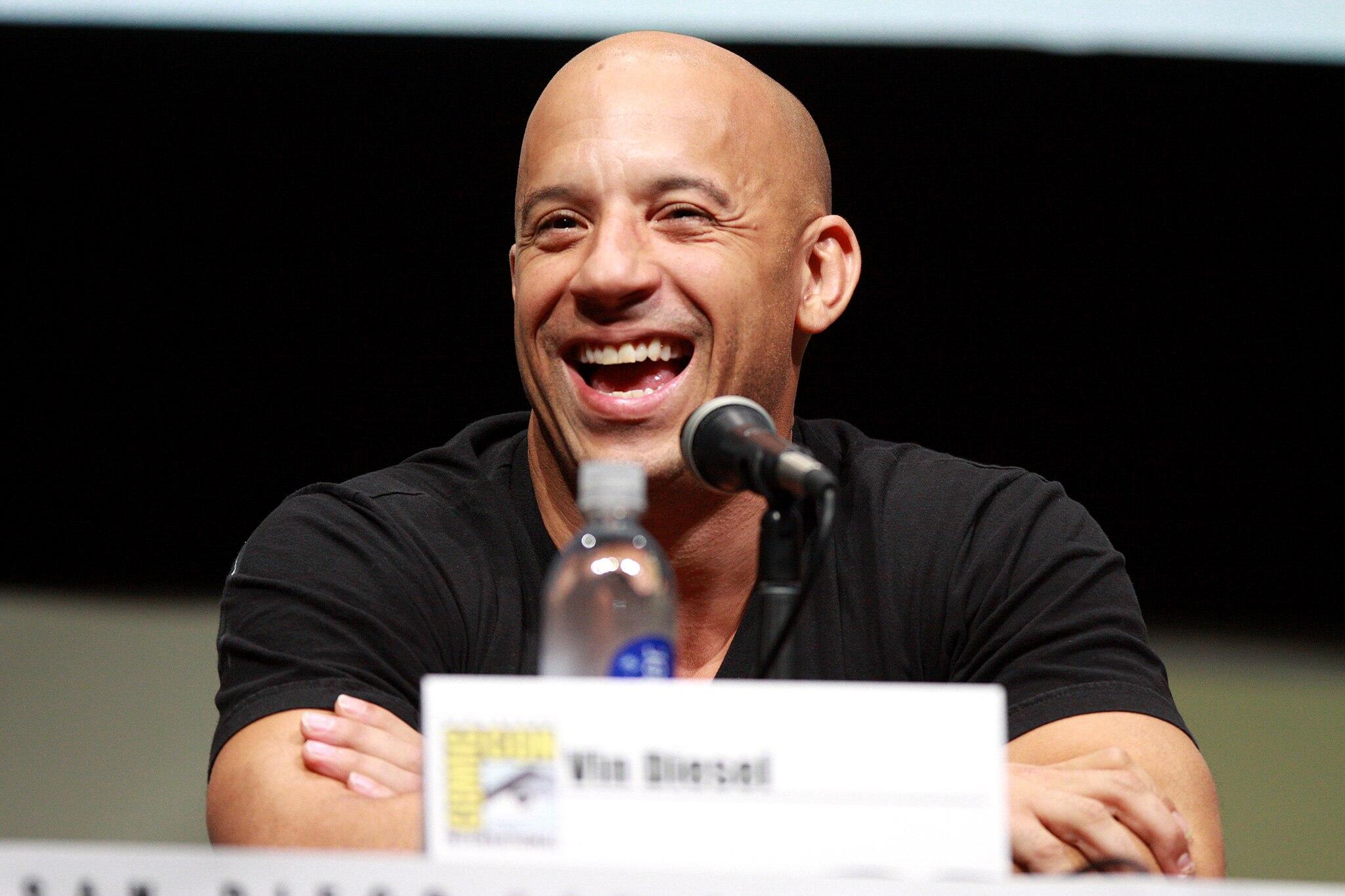 Vin Diesel smiling at the camera