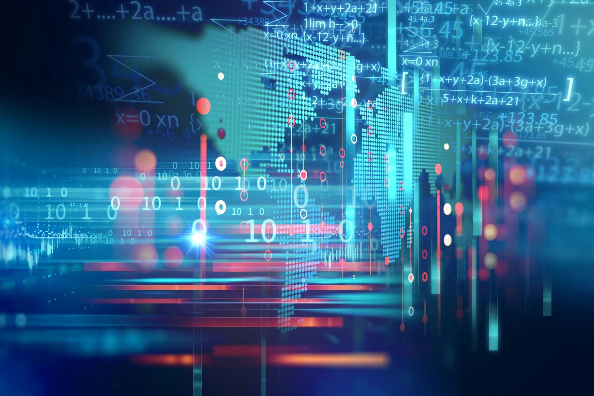 formulas and data on a computer screen
