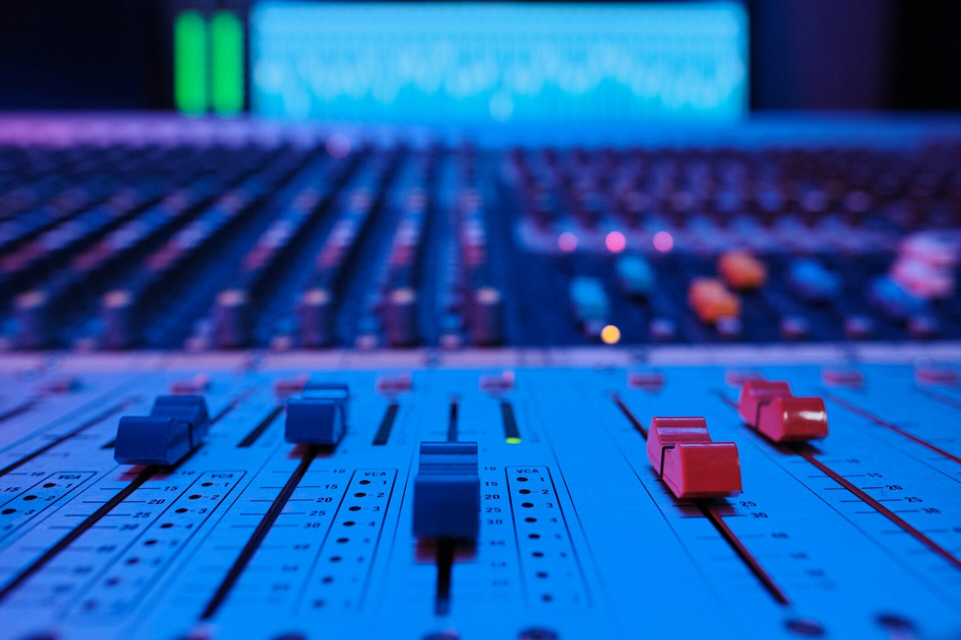 music production console