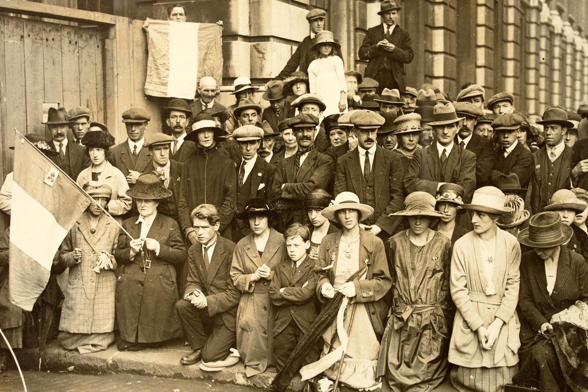 A vigil in London for the Irish Civil War.