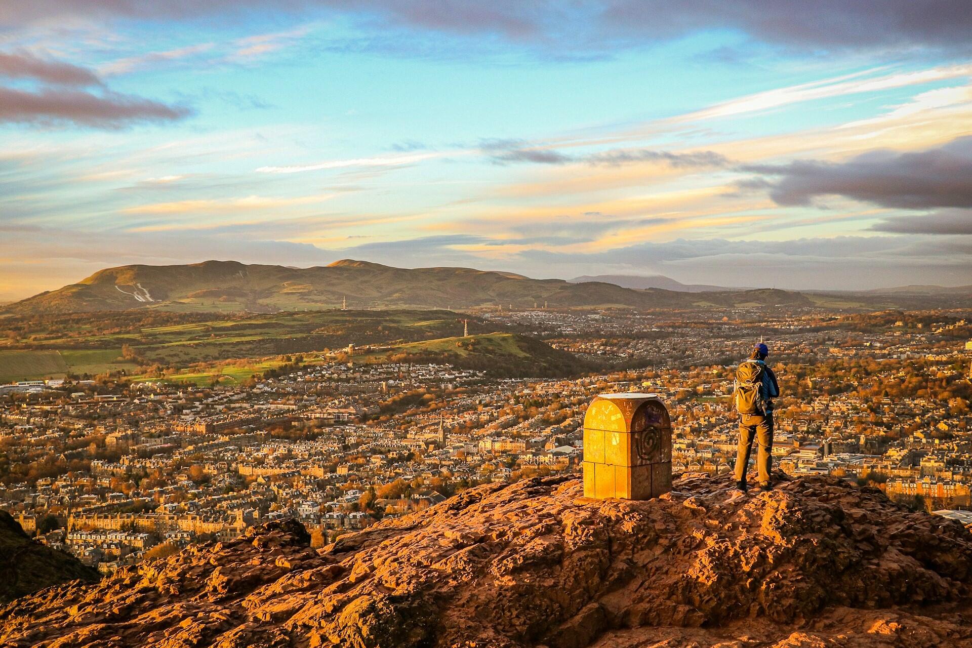 A view from Arthur's Seat in Edinburgh.