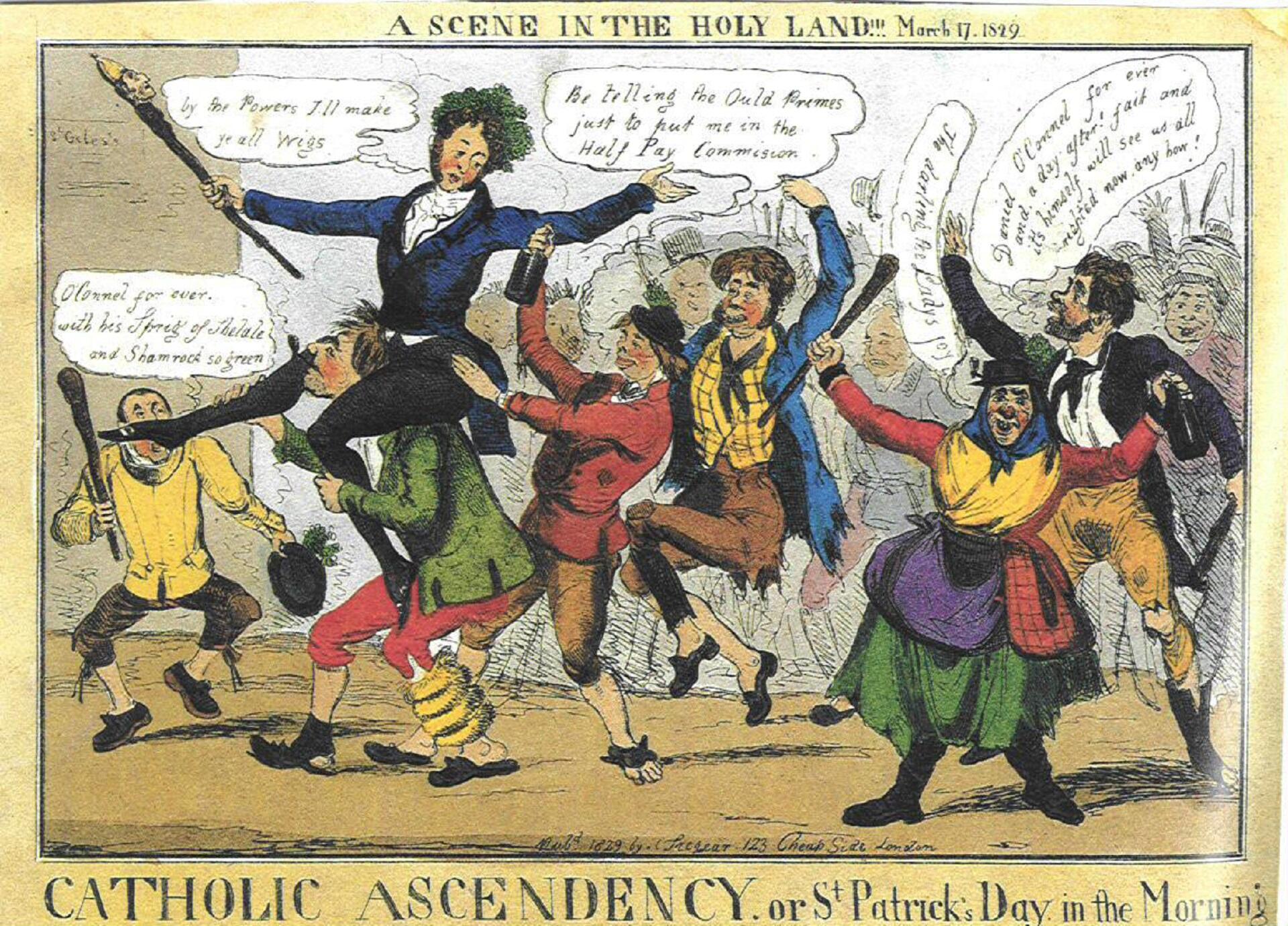 A political cartoon about Catholic emancipation.