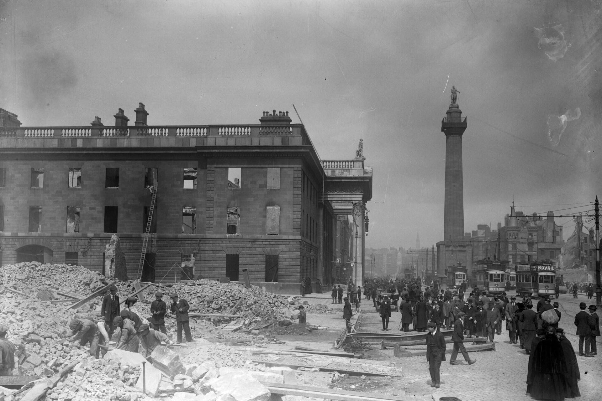 The GPO in the aftermath of the Easter Rising.