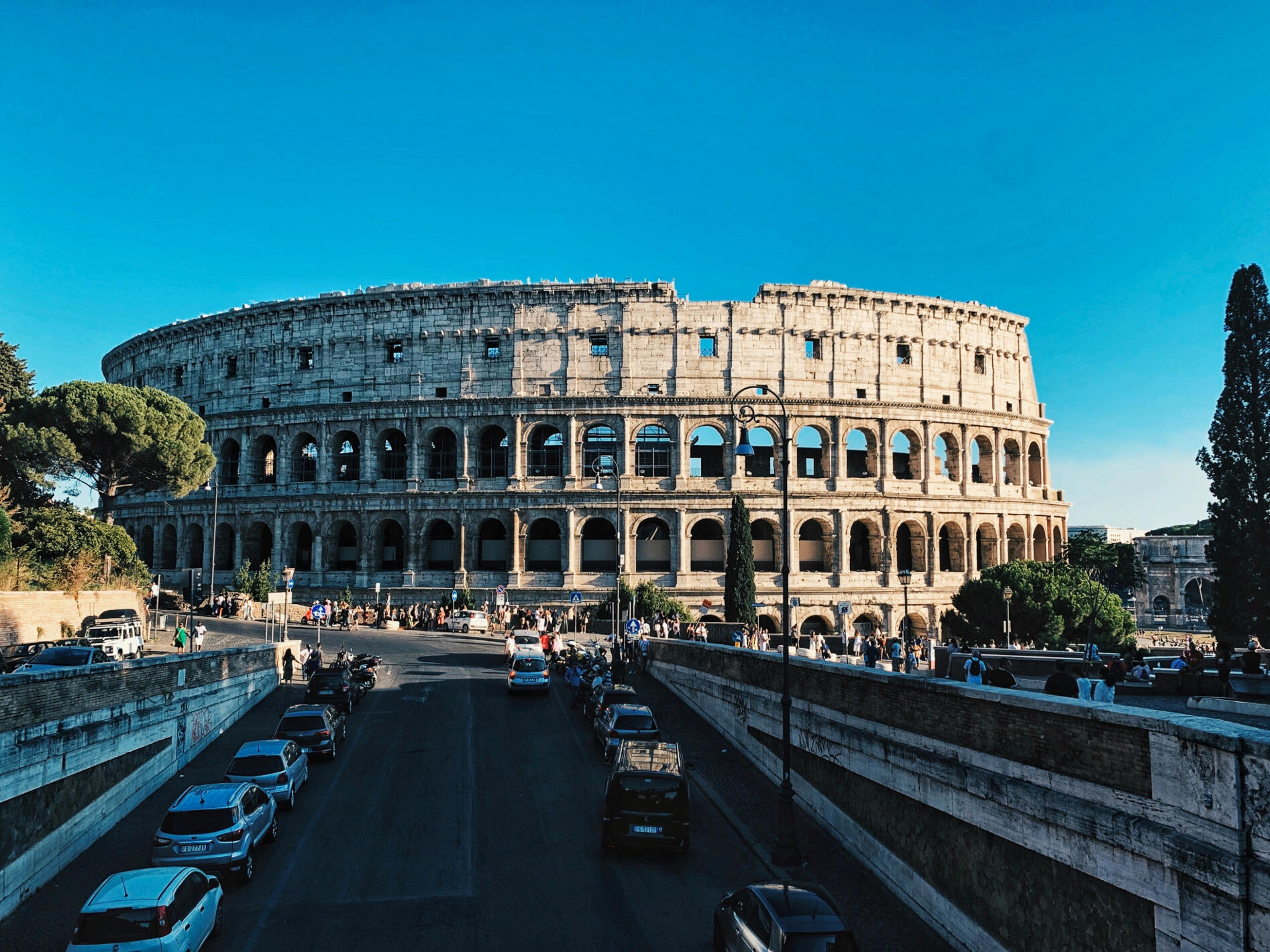 An image of the Colosseum in Rome