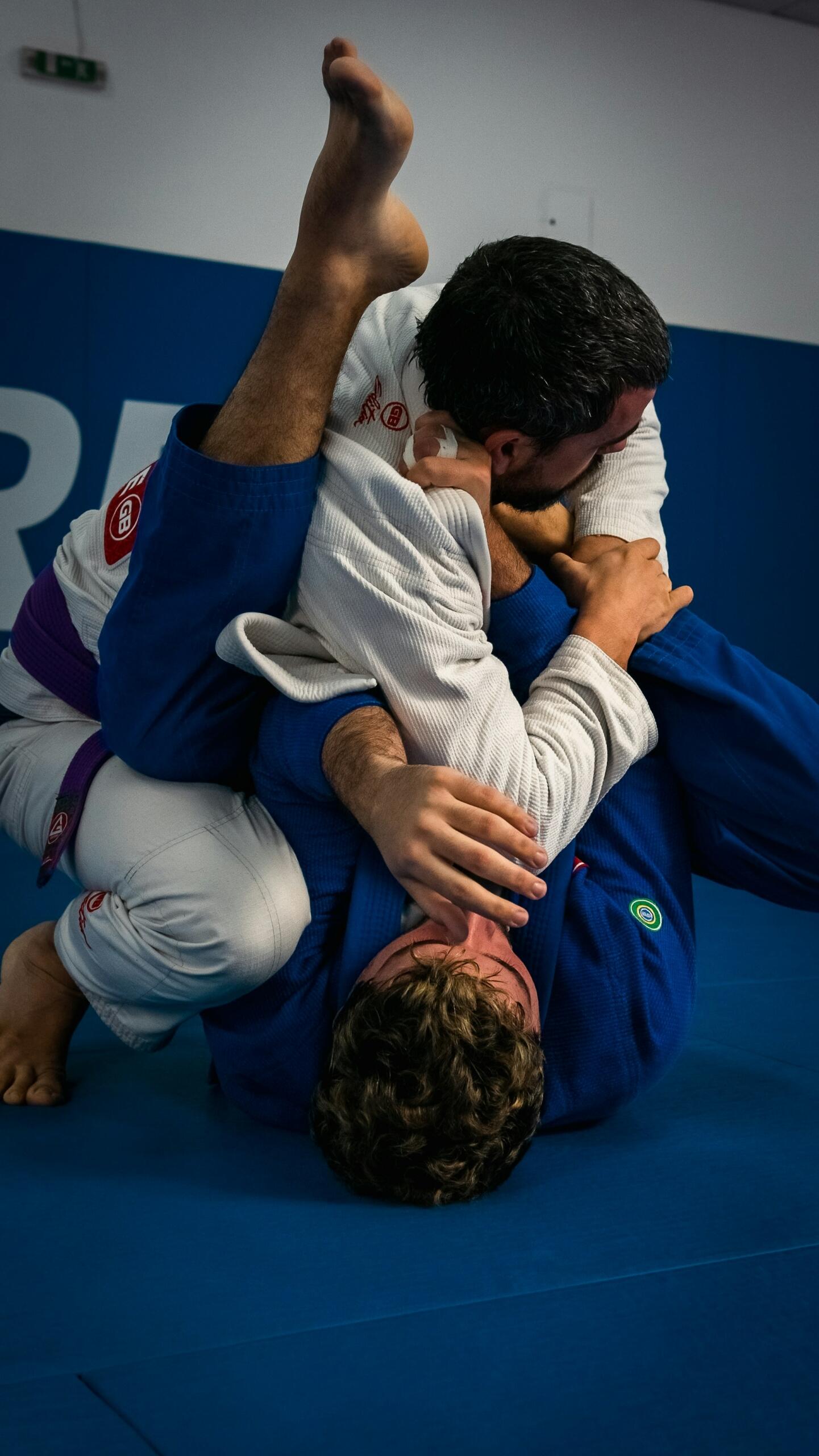 A jiu jitsu match