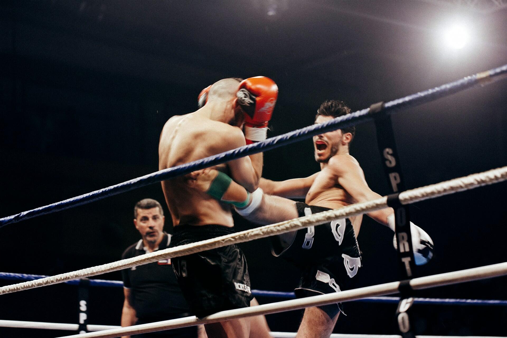 A kickboxing match.