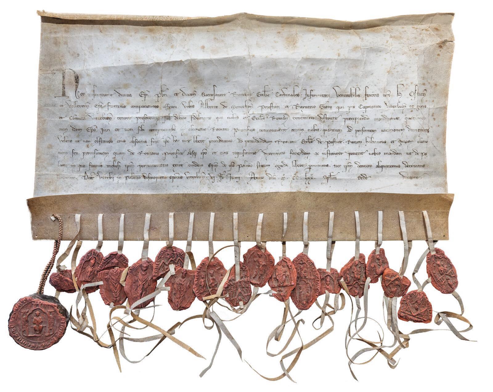 Photo of the Viterbo Scroll.