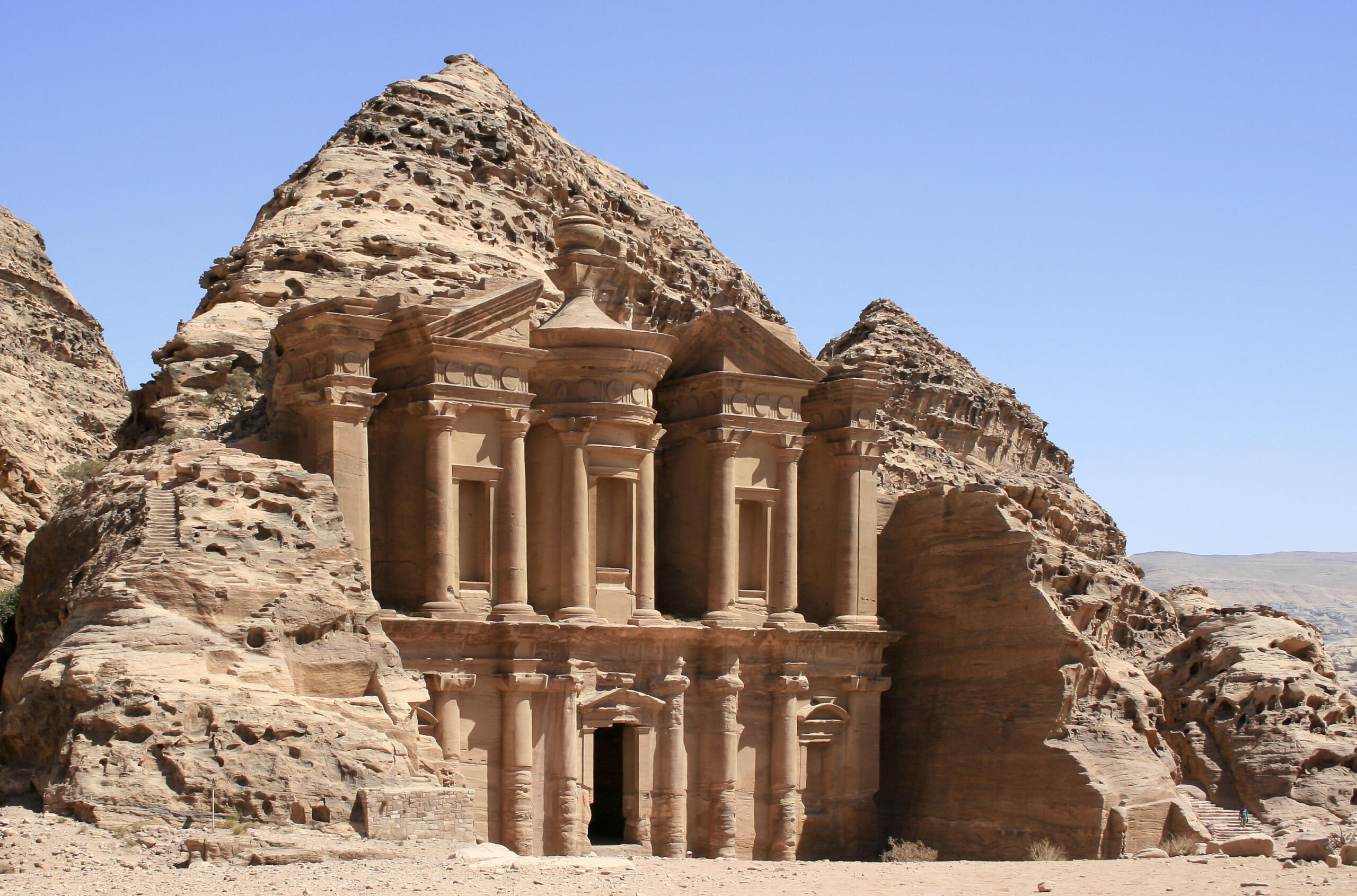 relics of the ancient city of Petra in Jordan