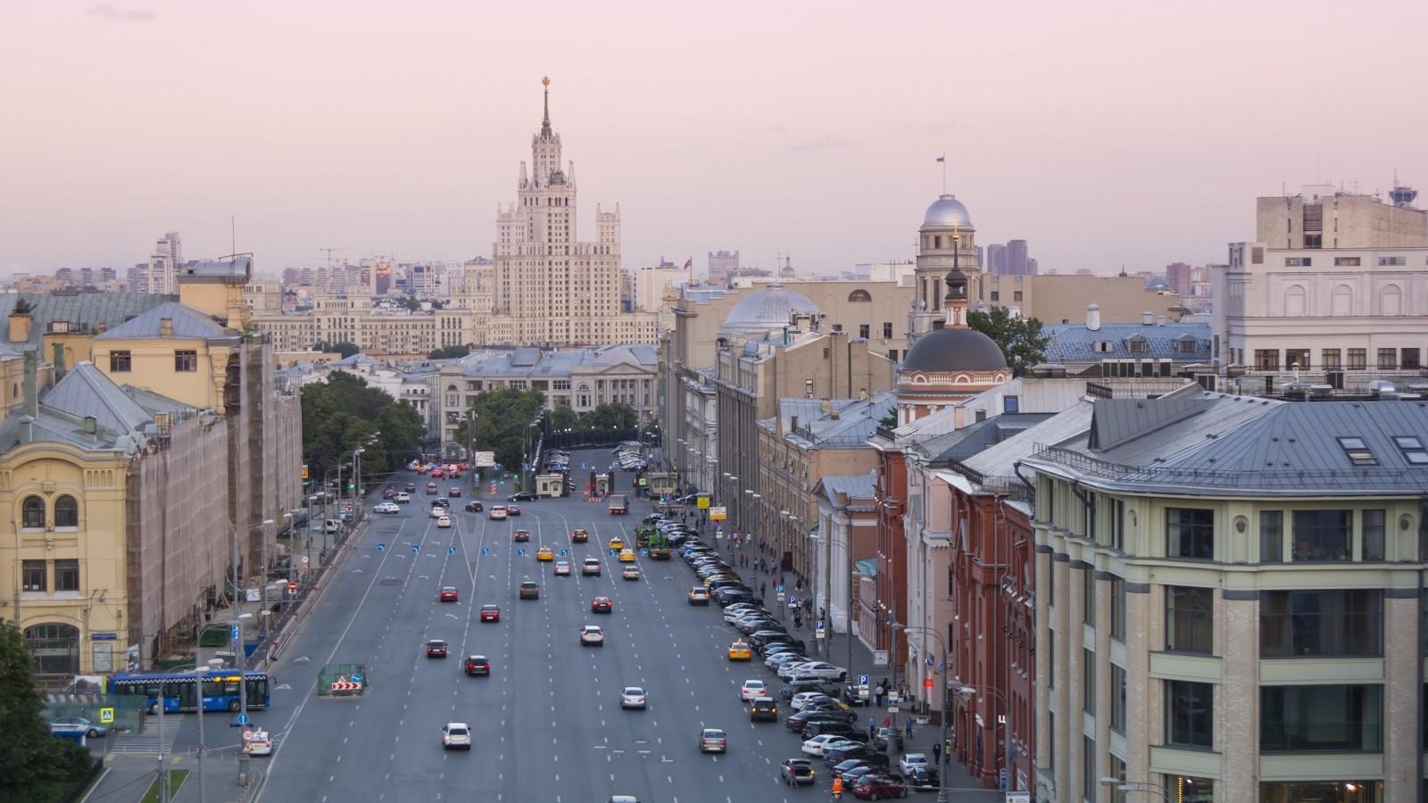 street landscape in Russia