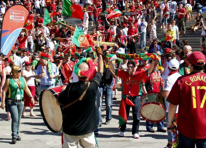 Football is hugely popular in Portugal and Brazil