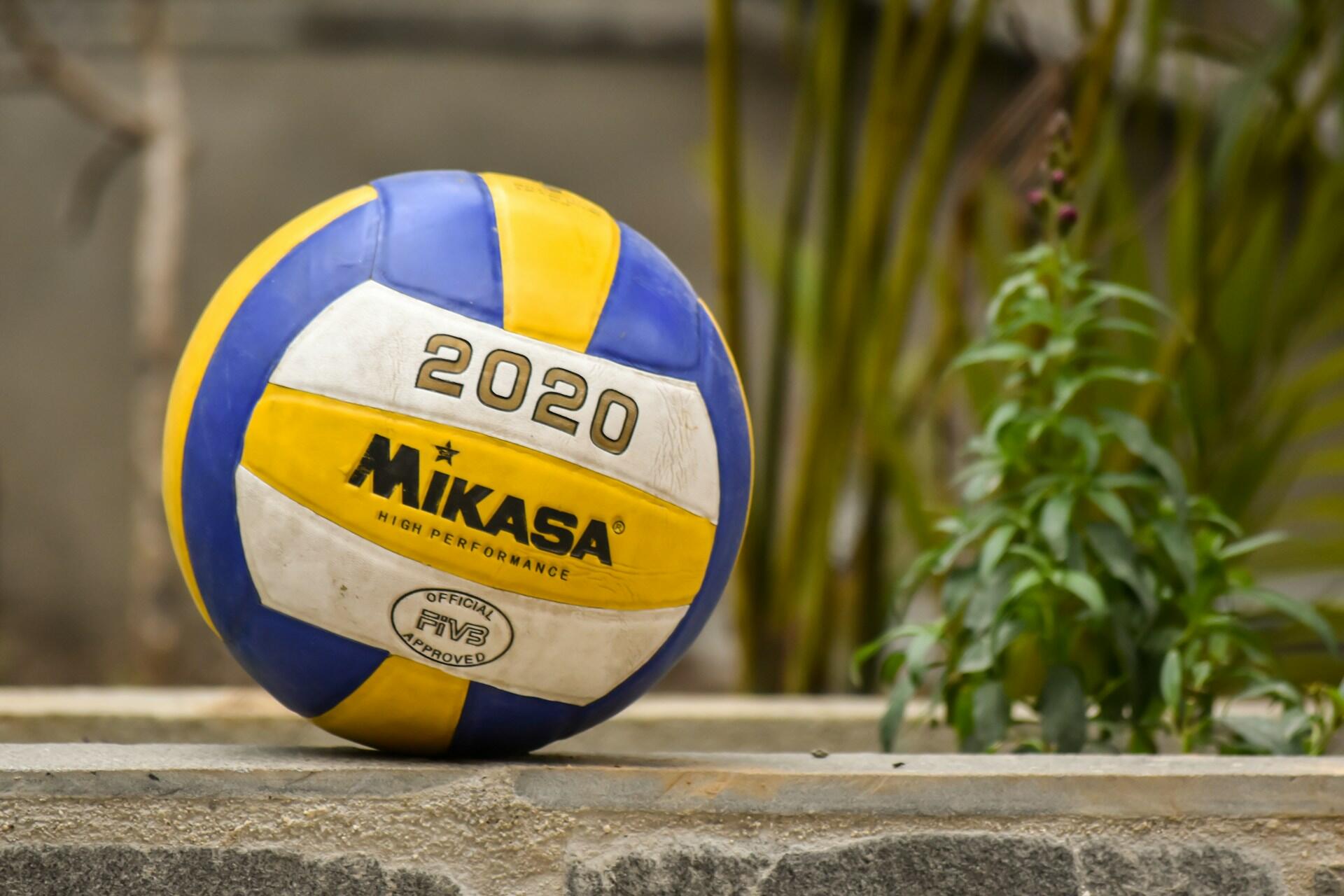 A mikasa volleyball ball.