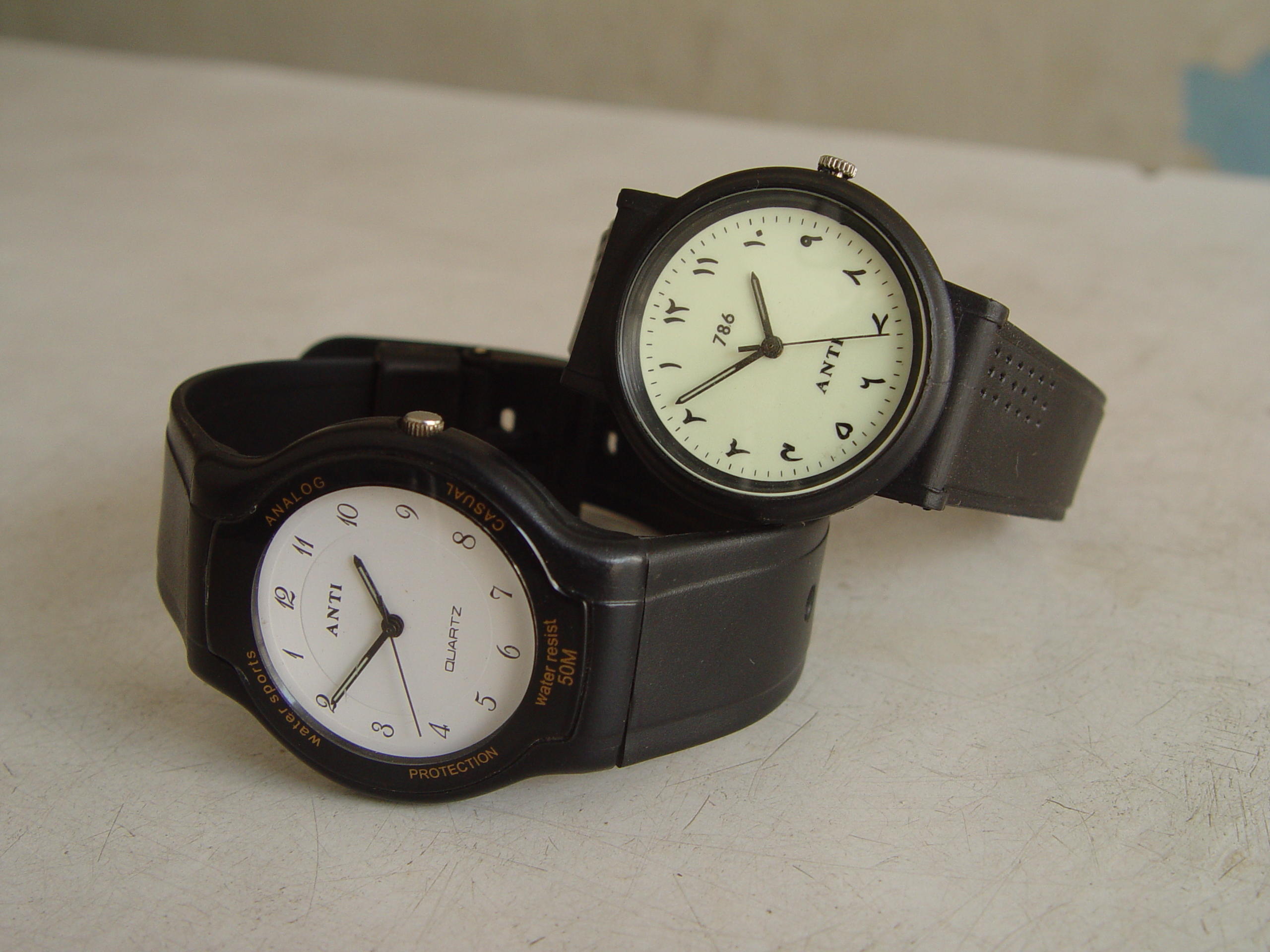 watch with arabic numerals