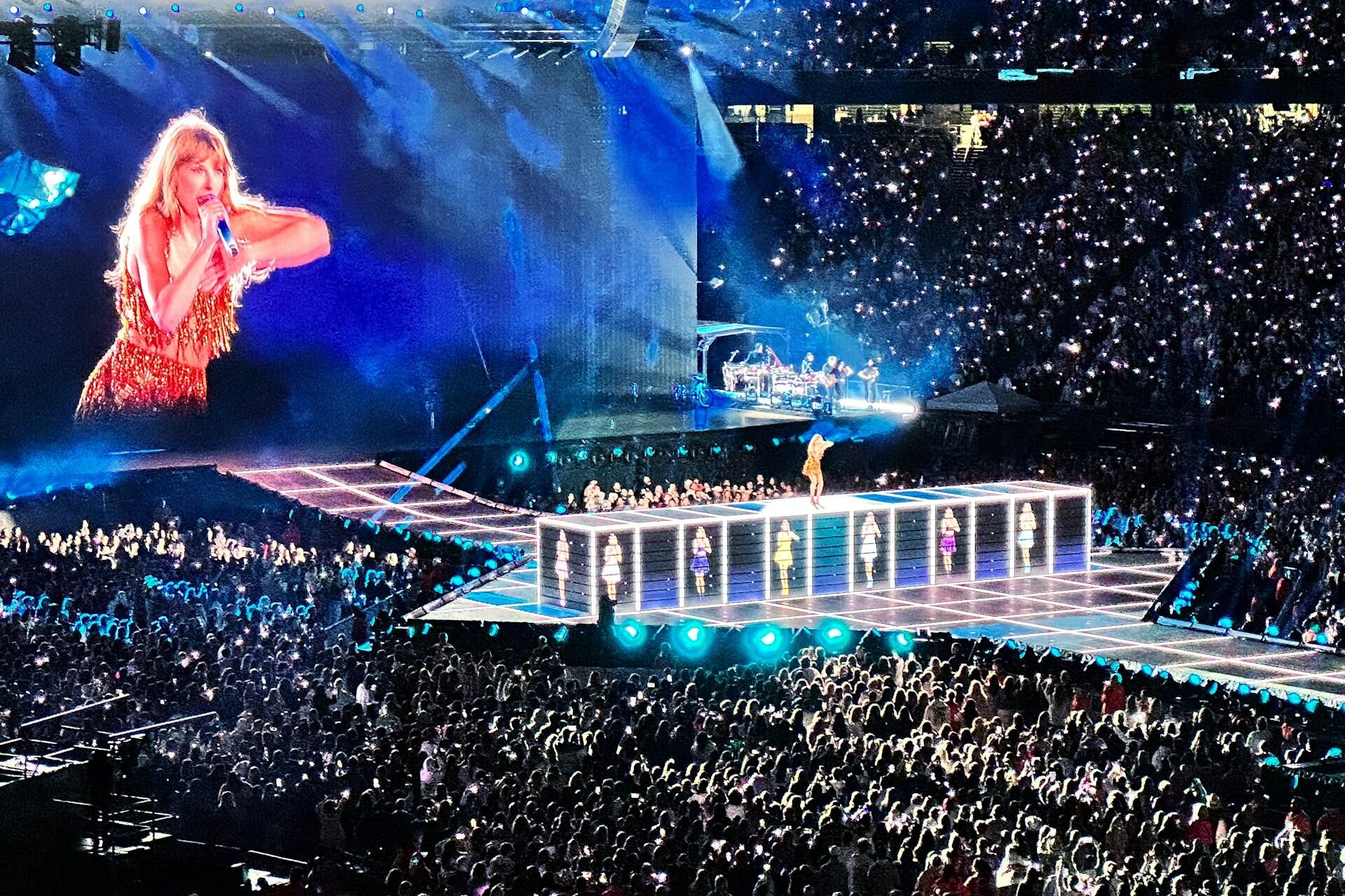 A view from a Taylor Swift show.
