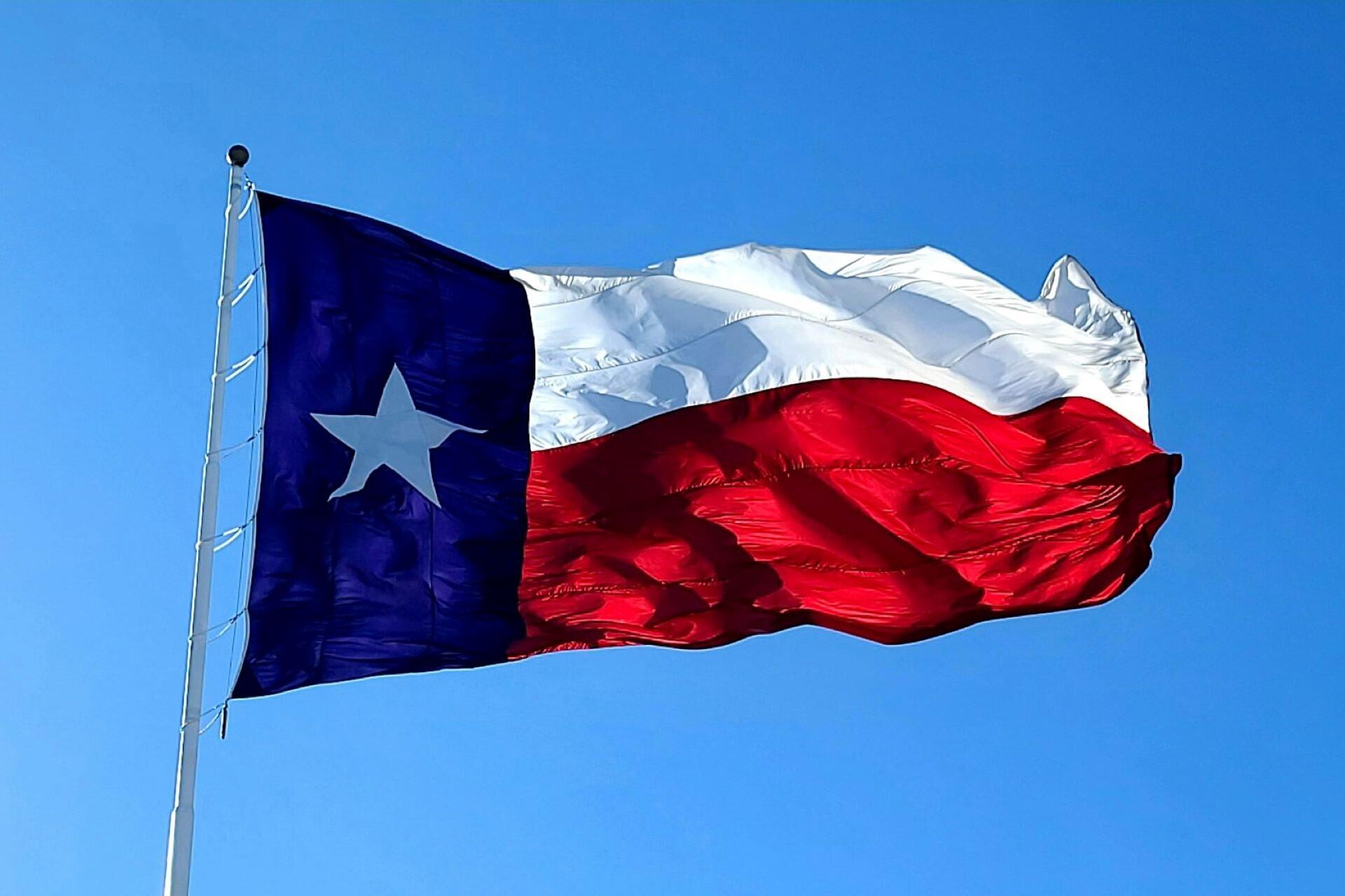 The flag of Texas.