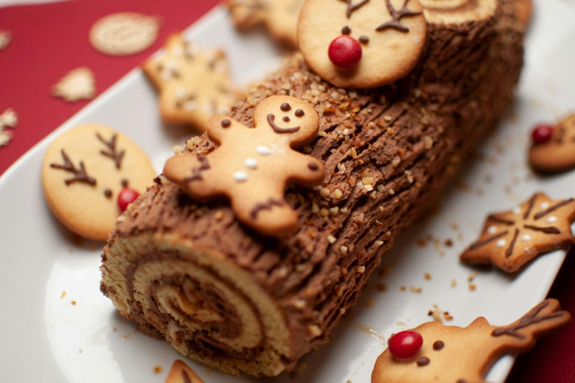 A yule log.