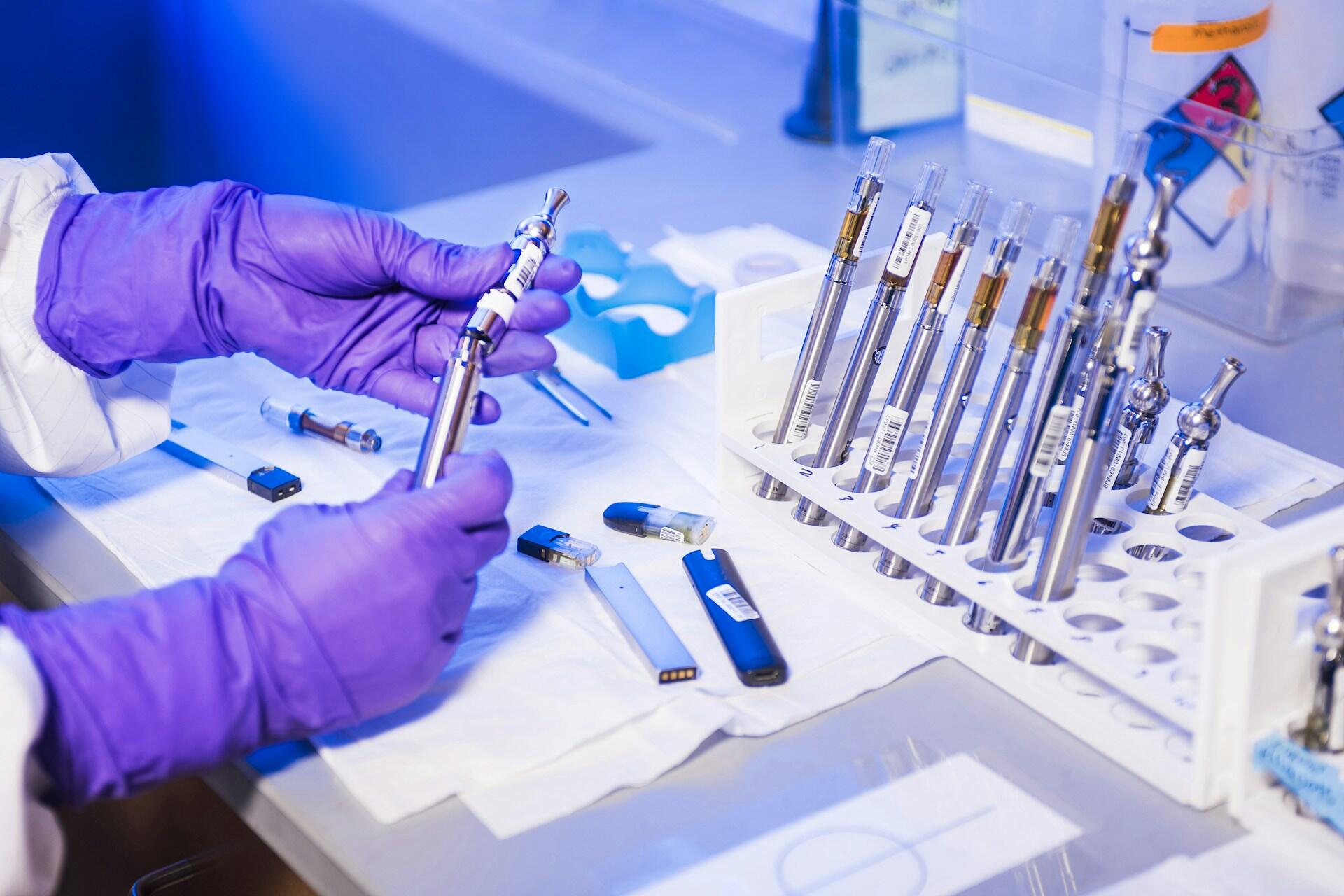 A researcher in a clinical trial.