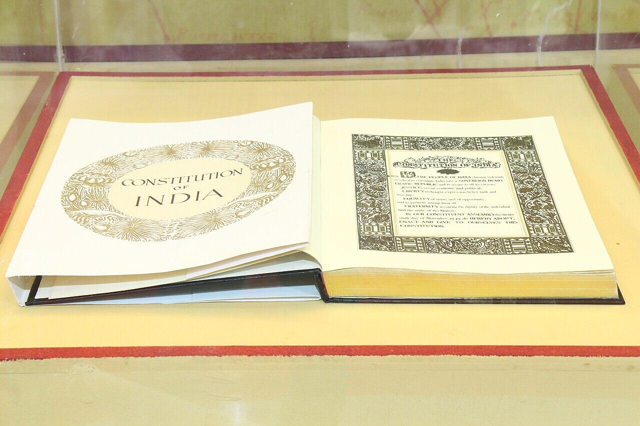 photo of the Indian constitution 