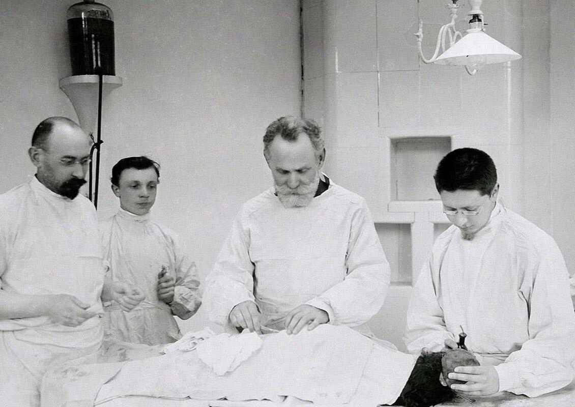 Photo of Ivan Pavlov in Labatory