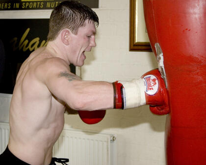 Ricky Hatton punching bag