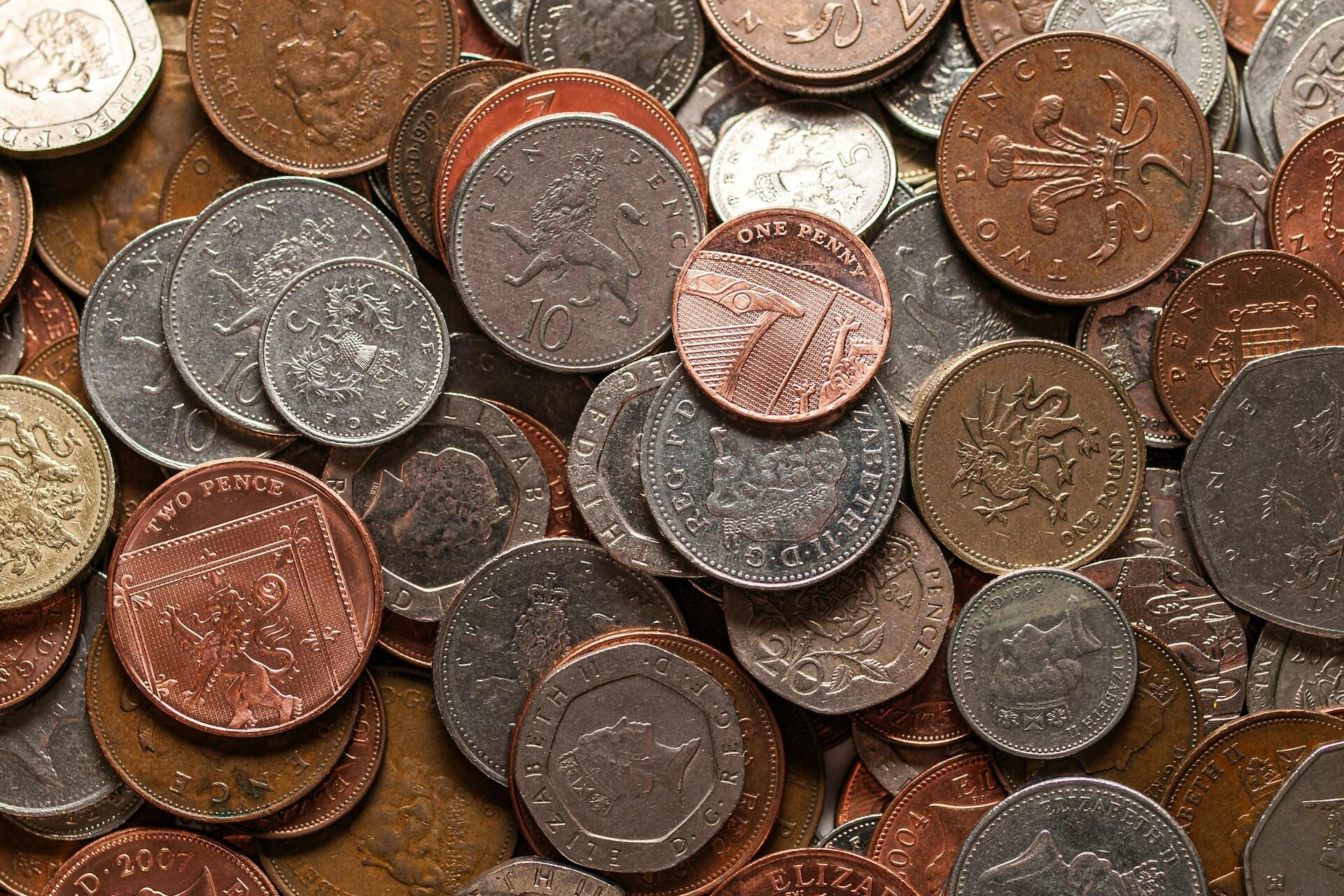 Coinage from the UK.