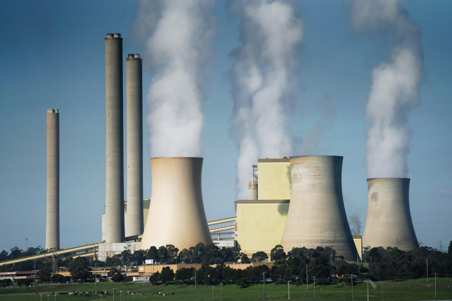 A power plant.