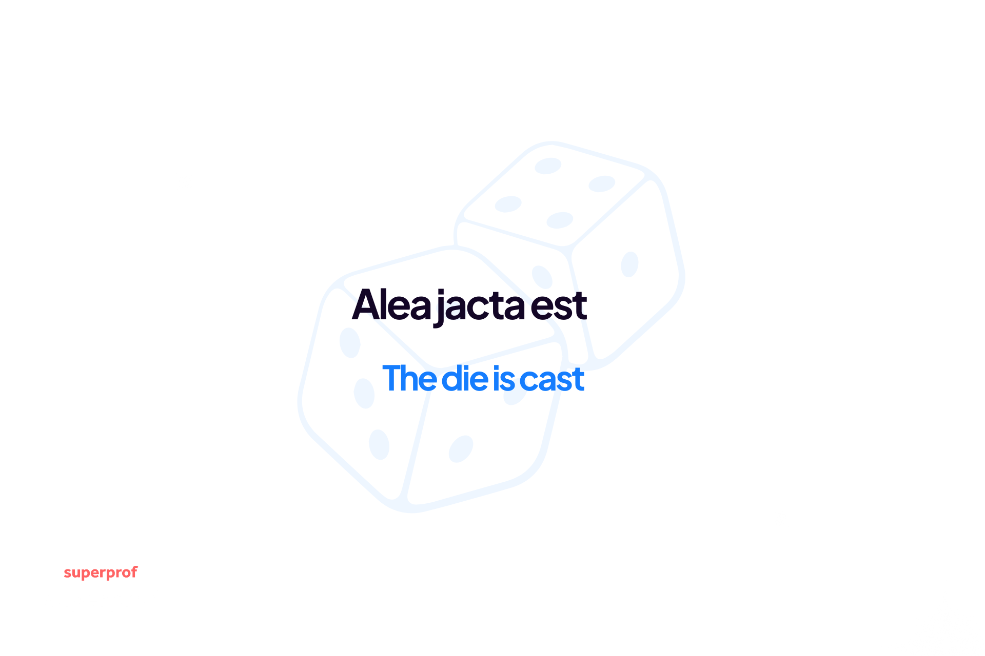 alea jacta est quote with the english translation ' the die is cast'
