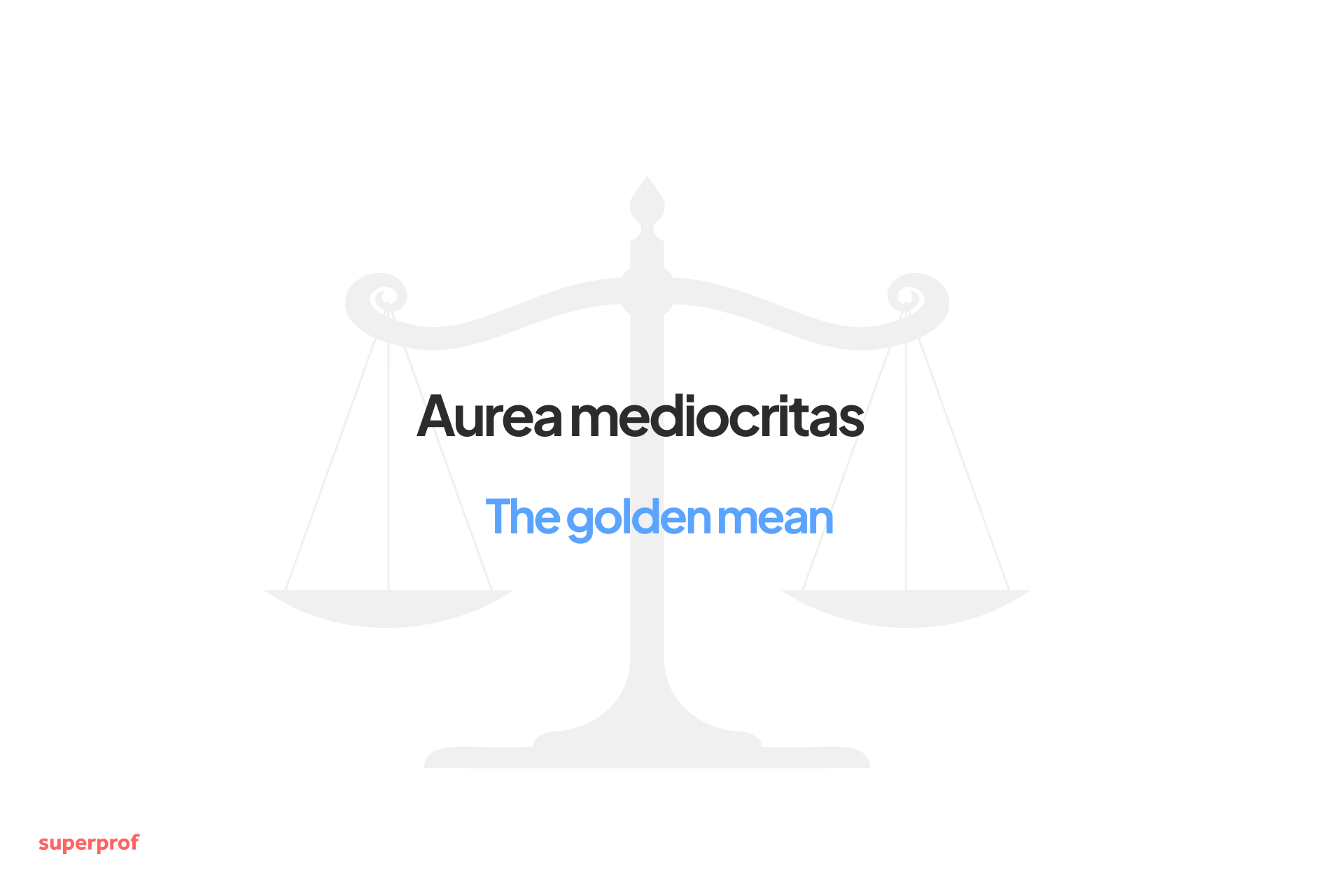 aurea mediocritas quote with english translation 'the golden mean'
