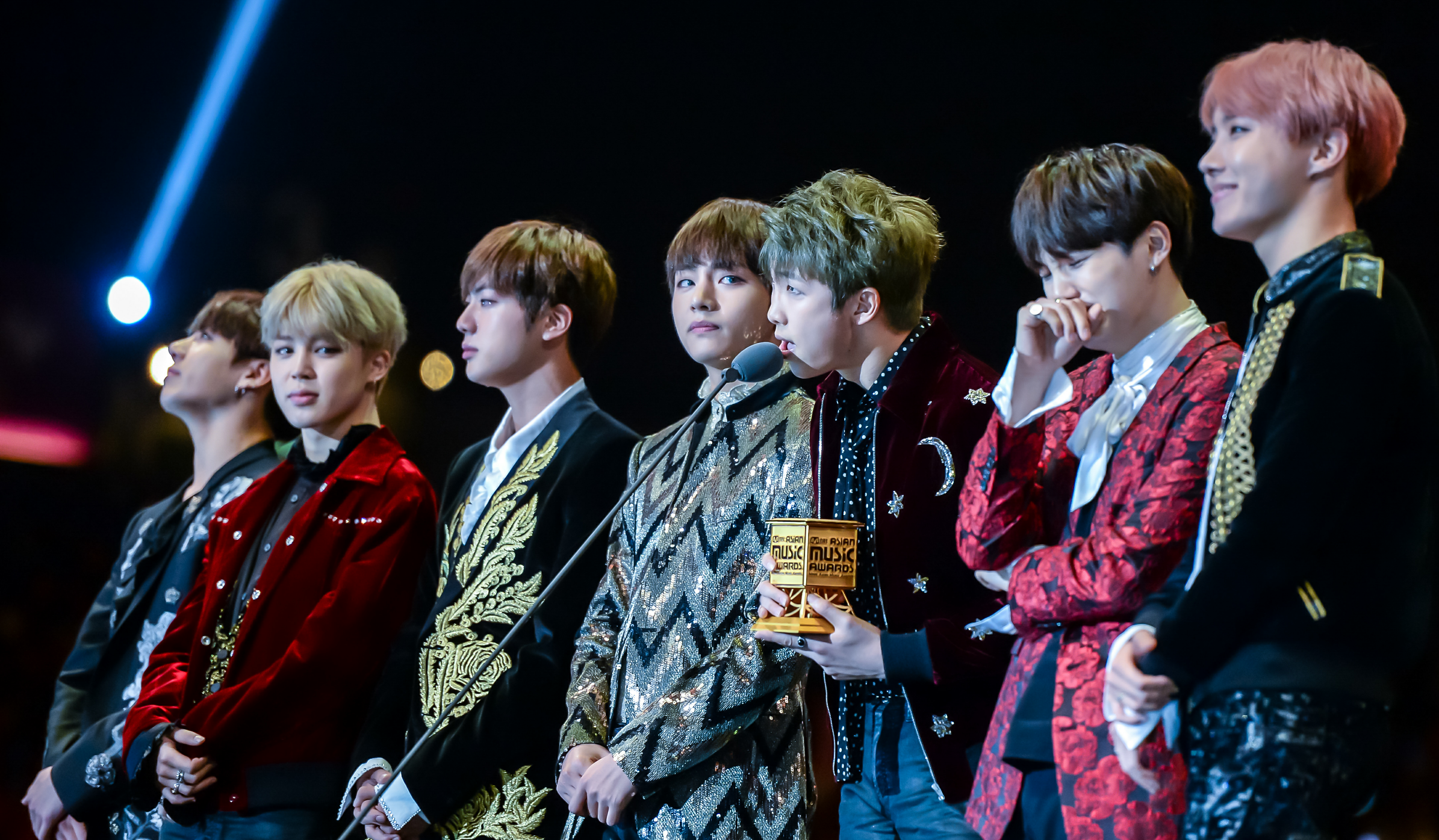 BTS win Artist of the Year at Mnet Asian Music Awards, 2 December 2016